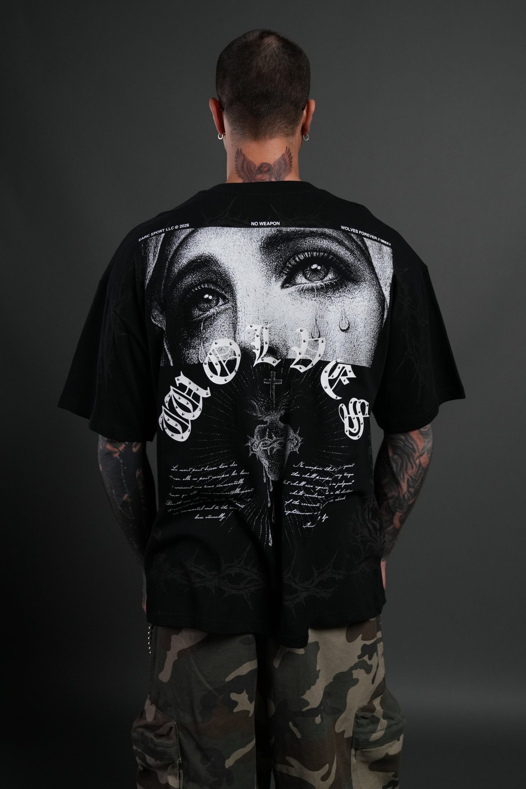 Sanctified Premium Oversized Tee in Black - Image 4
