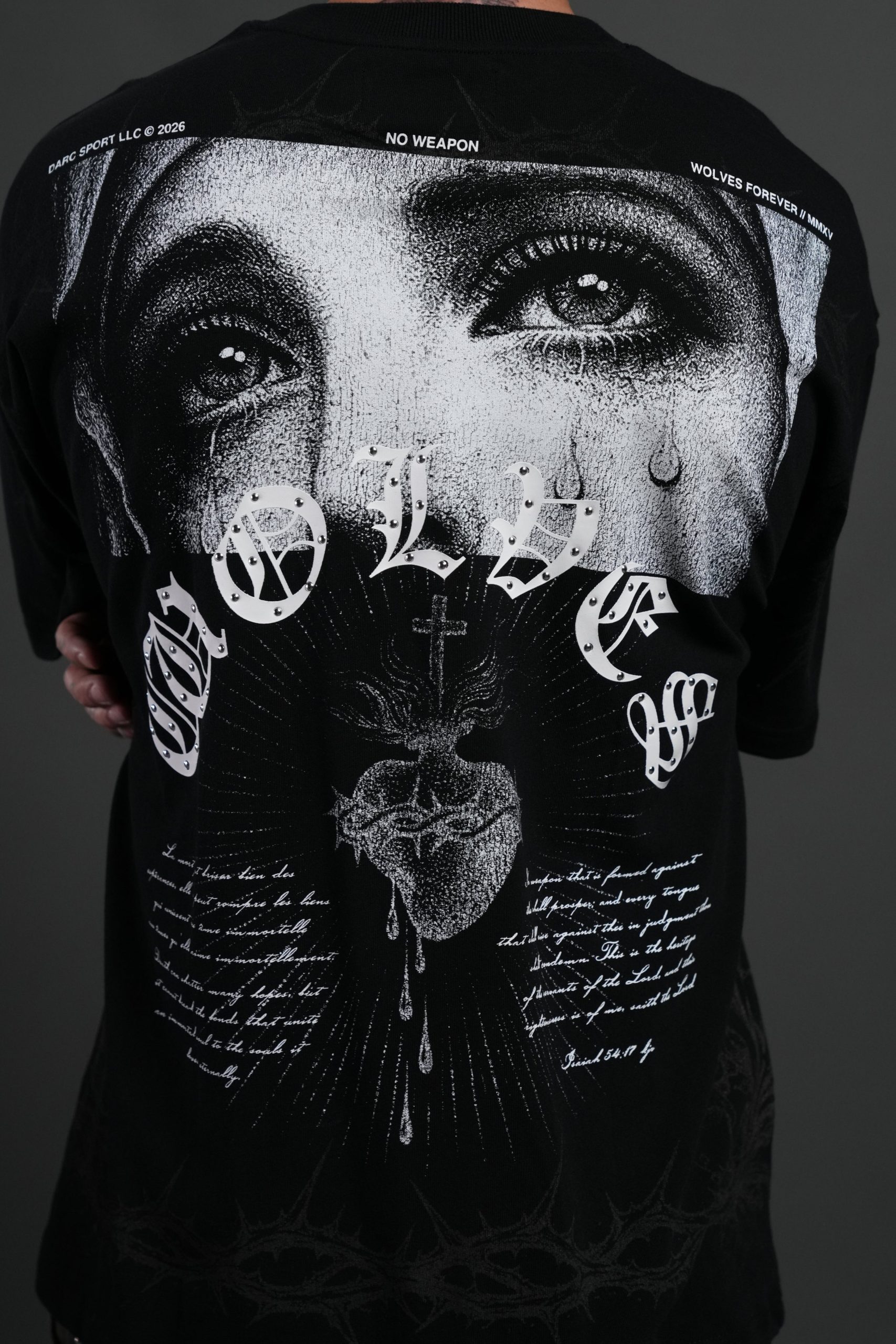 Sanctified Premium Oversized Tee in Black - Image 11