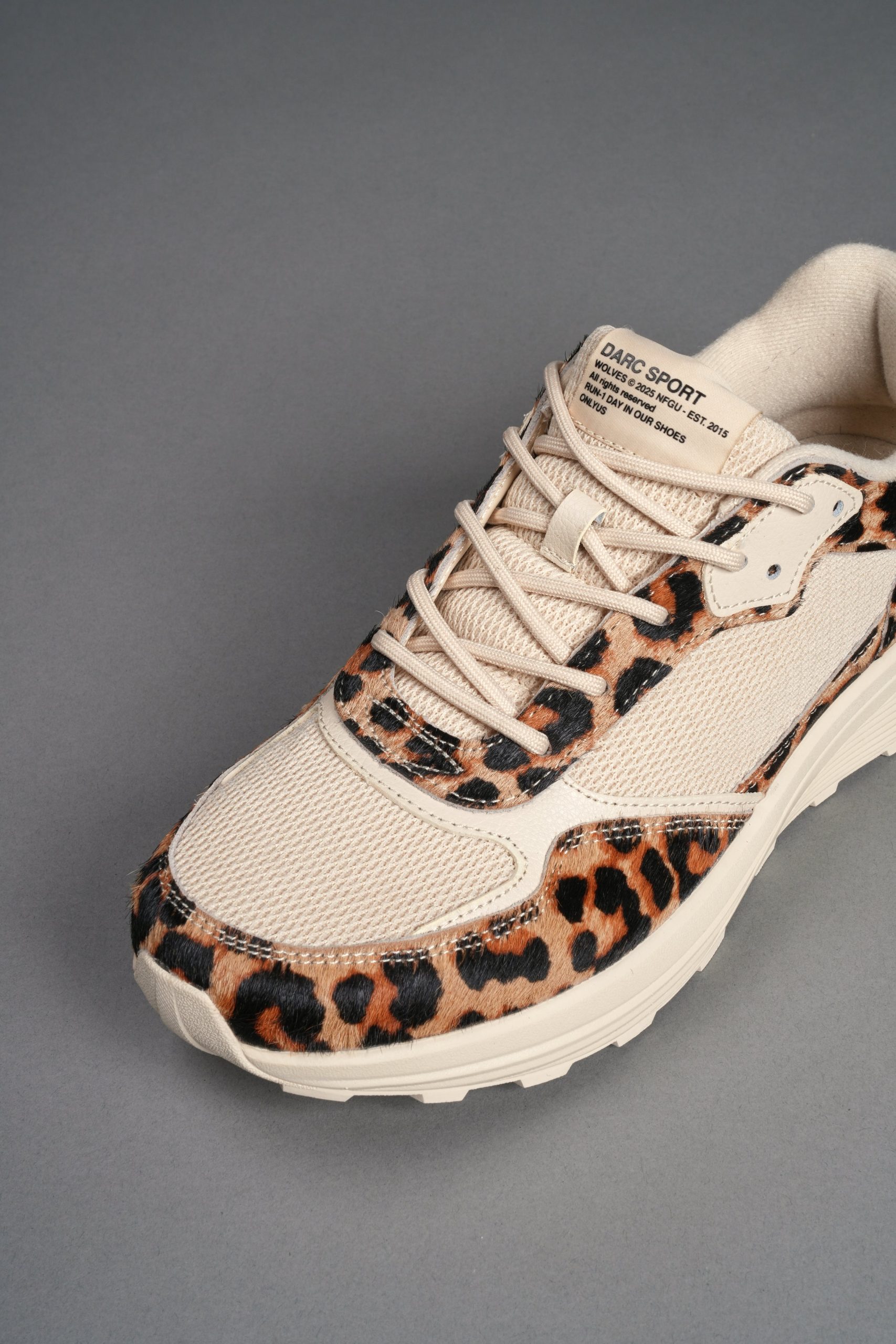 Run-1 Shoes in Clay Leopard/Cream - Image 8