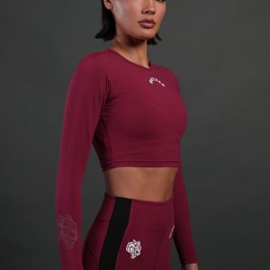 Love Story L/S Energy Top in Deep Raspberry