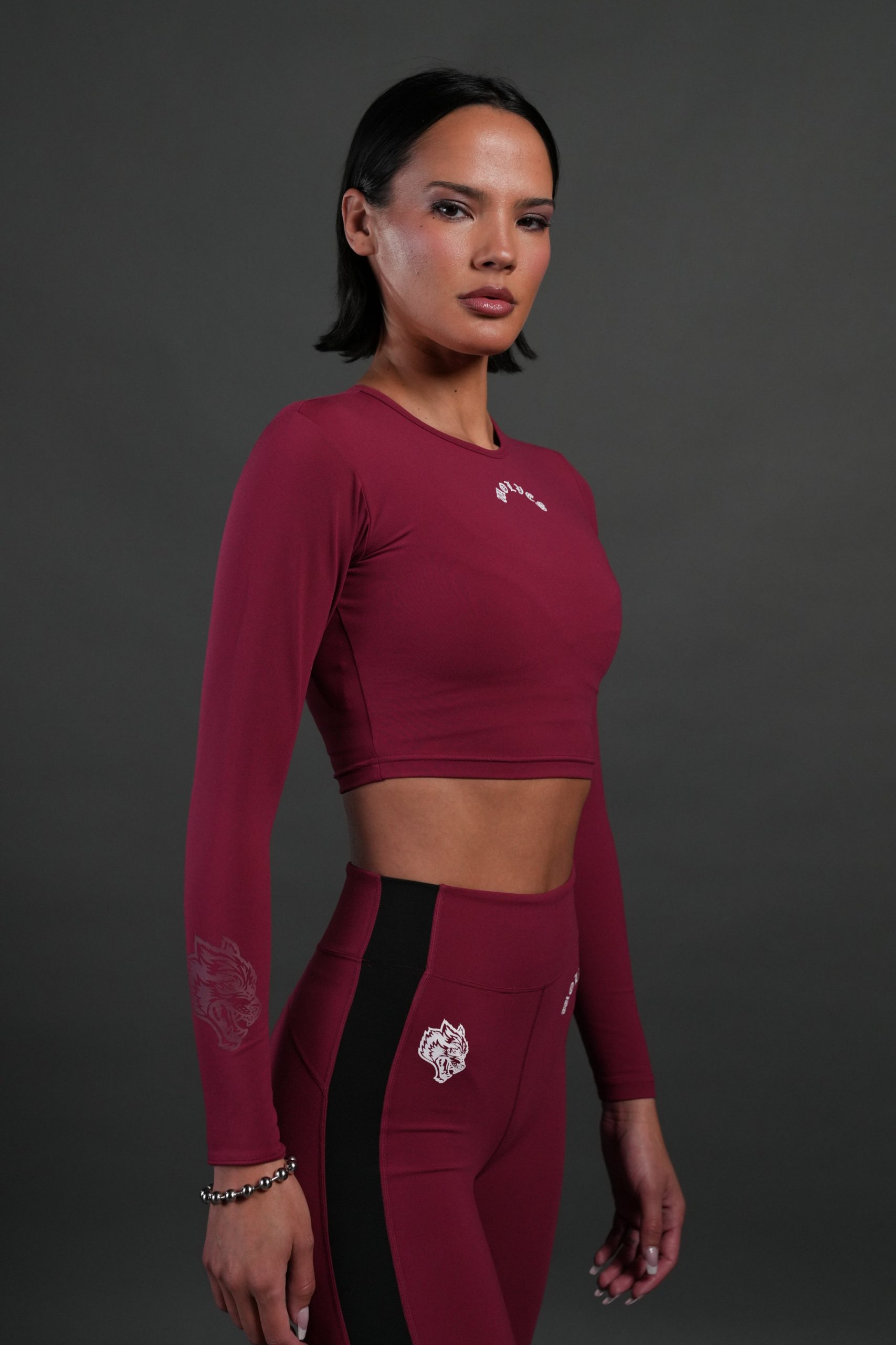 Love Story L/S Energy Top in Deep Raspberry