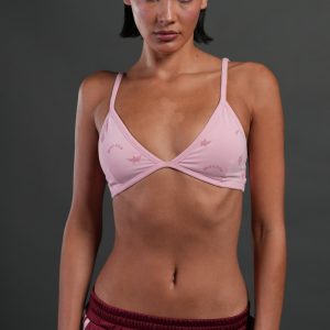 Verona Noir Eva Triangle Bralette in Flush Pink