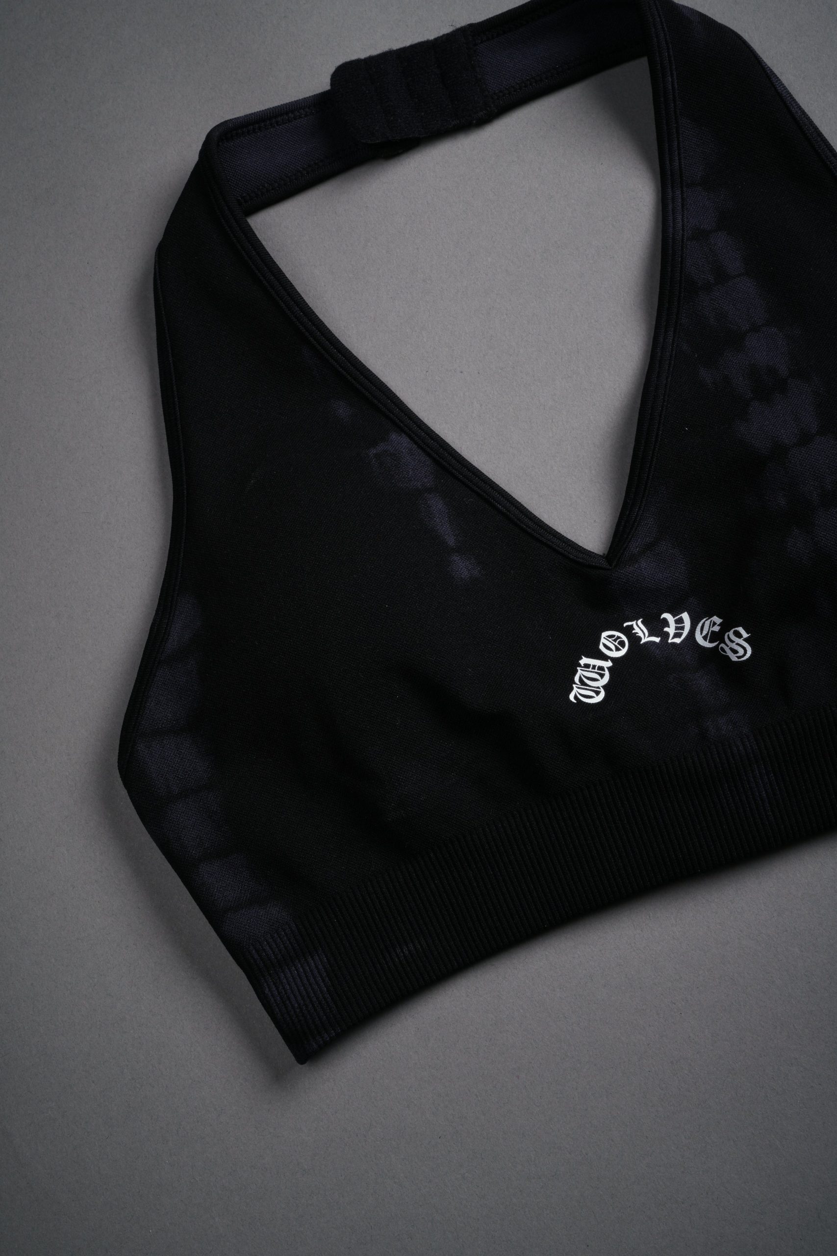 Chopper Everson Seamless Halter Bra in Black Tonal Serpent - Image 6