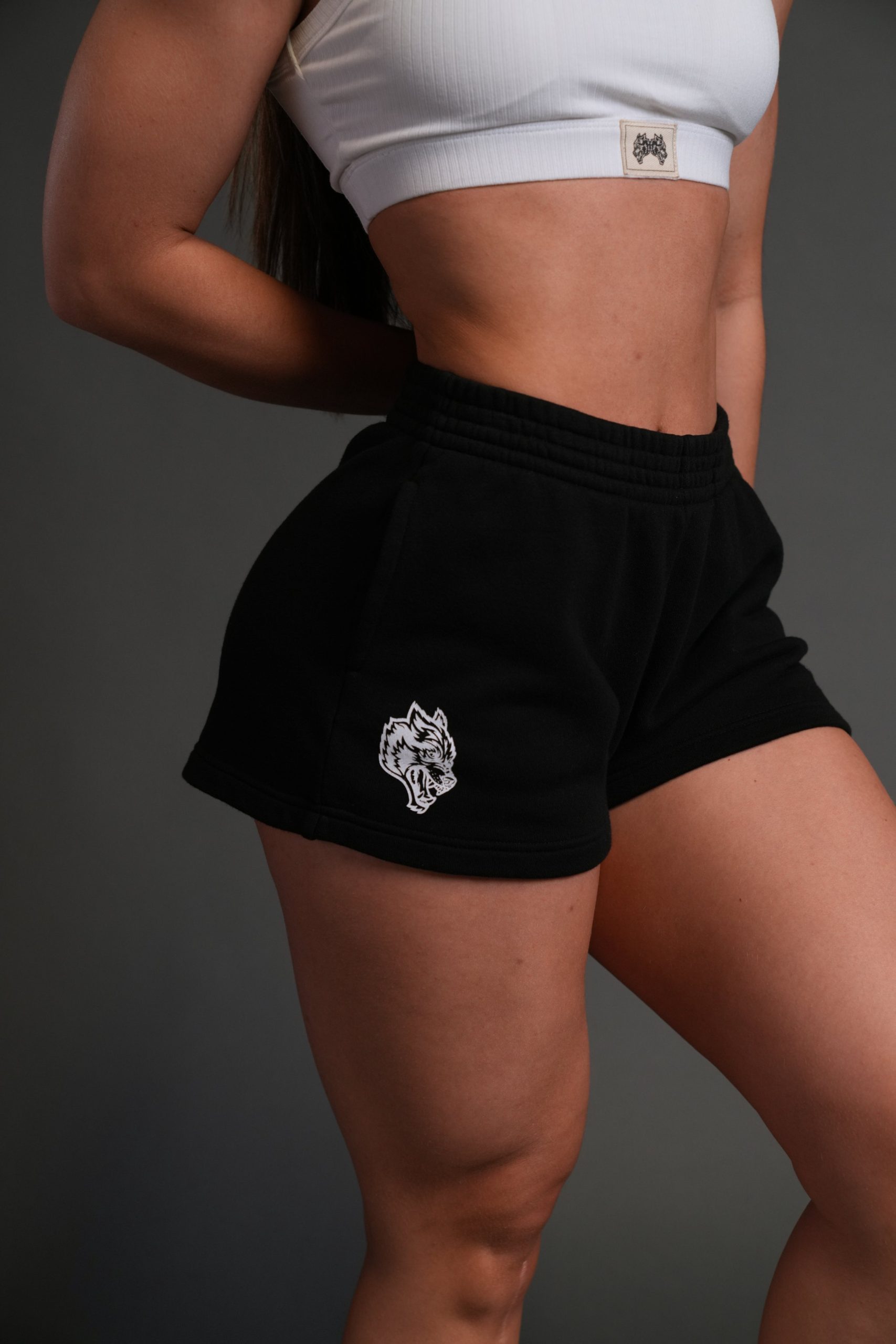 Our Time Ellie Sweat Shorts in Black - Image 6