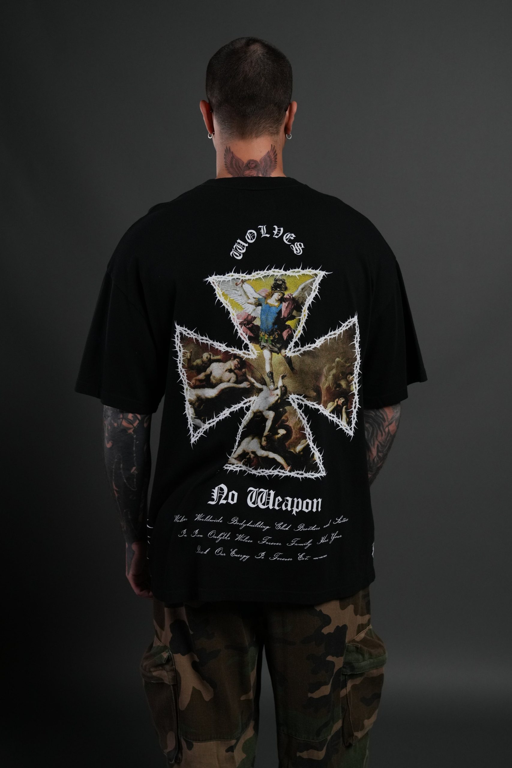 Ascend Premium Oversized Tee in Black - Image 4