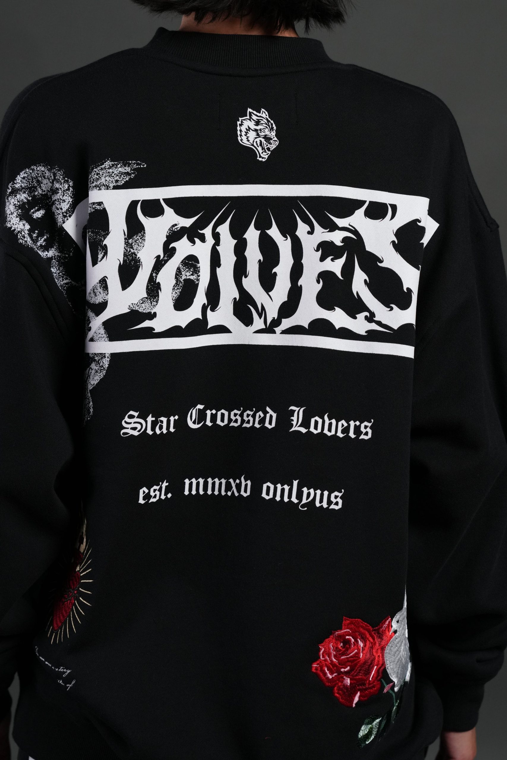 Doomed Love London Unisex Crewneck in Black - Image 14