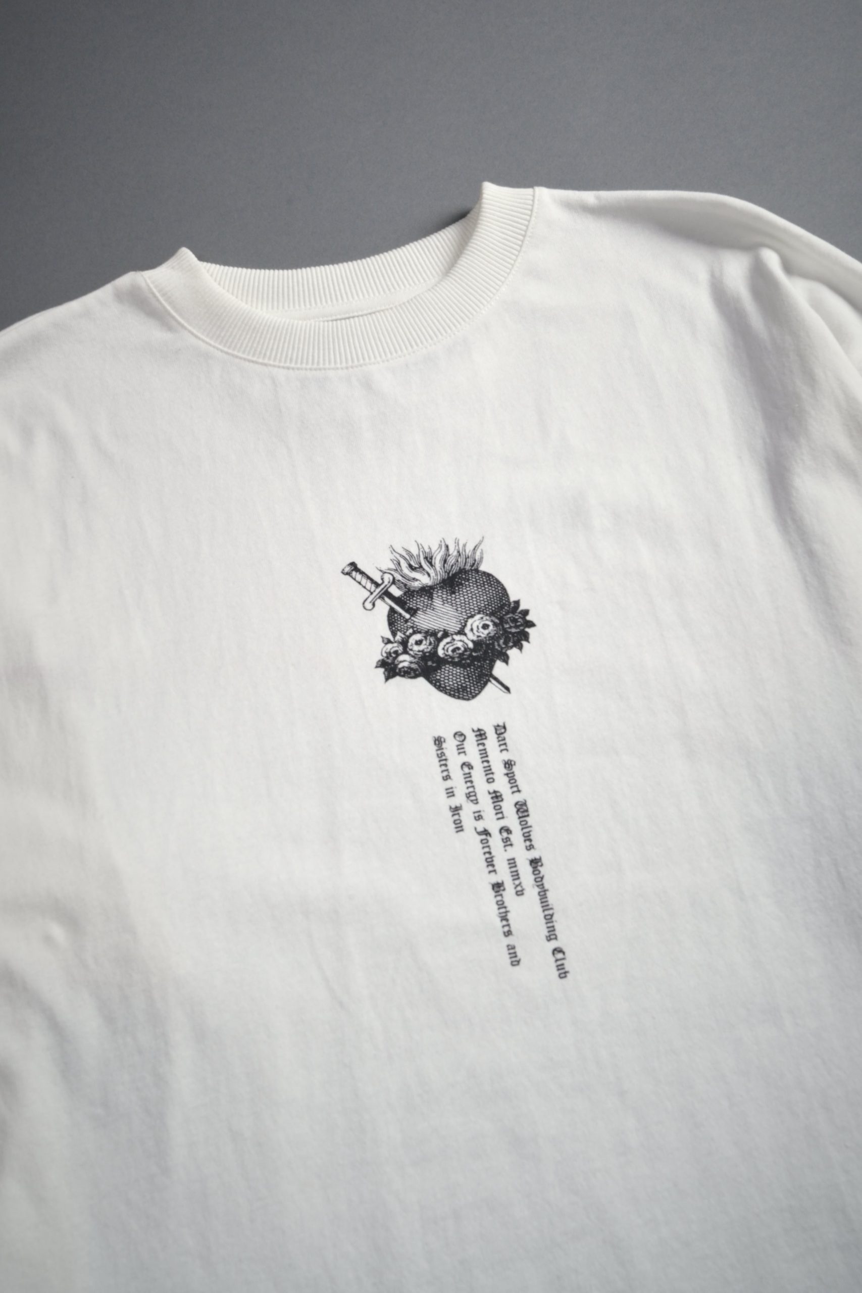 Sin Again Unisex Grunge Tee in Cream - Image 13