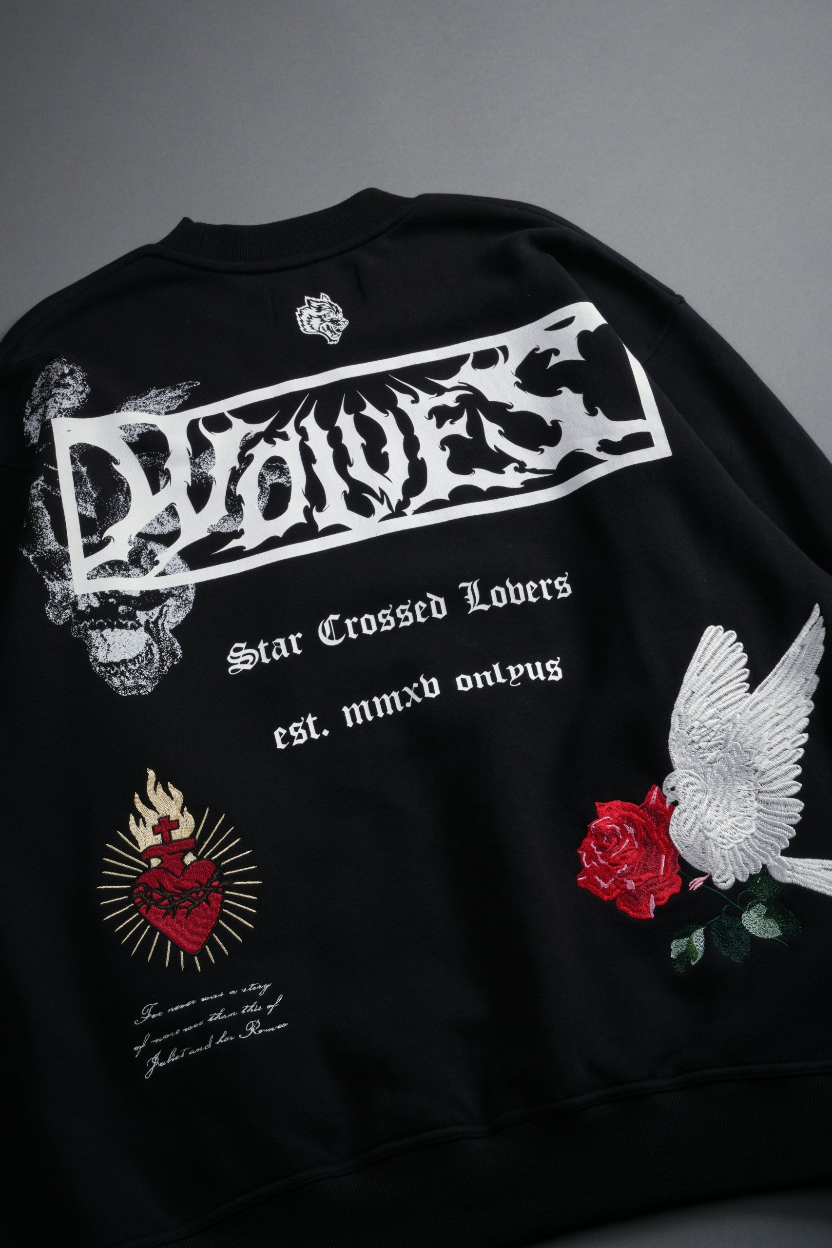 Doomed Love London Unisex Crewneck in Black - Image 16