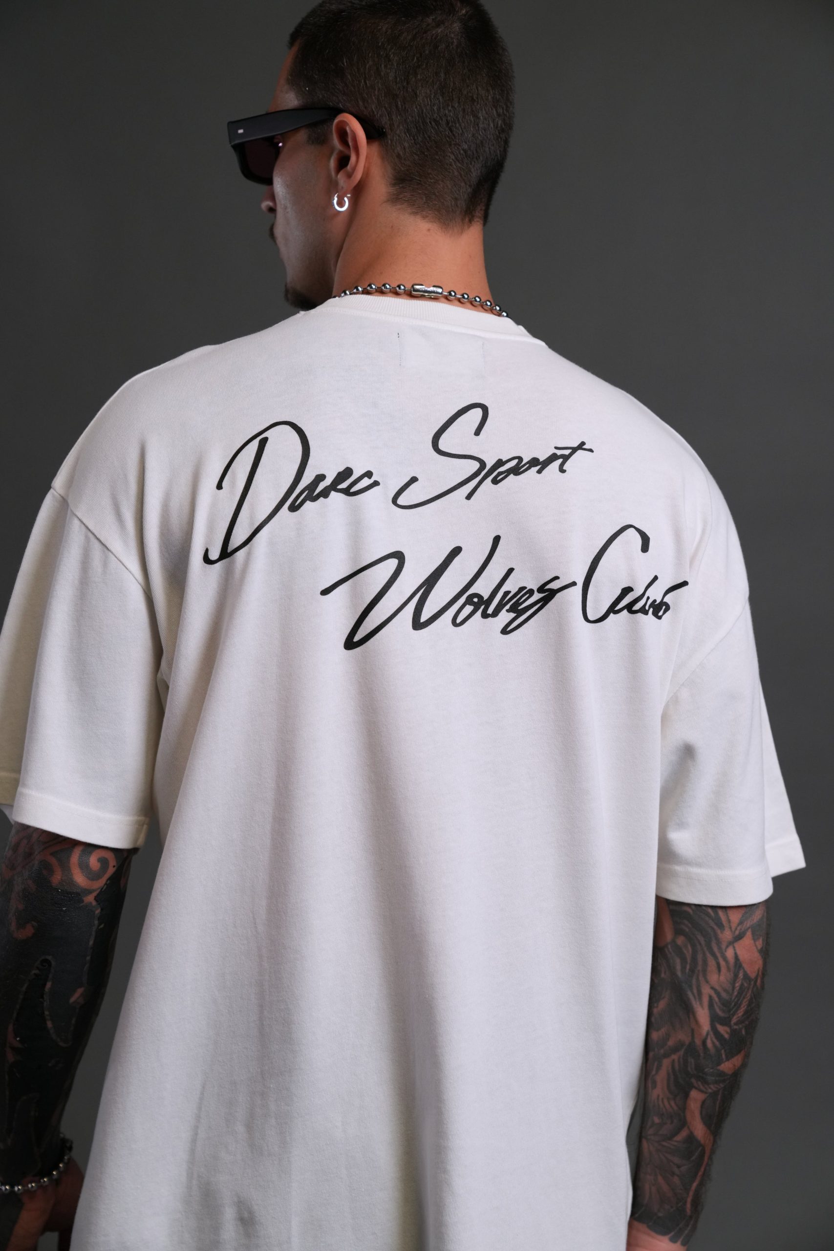 Wolves Club FRVR Unisex Premium Oversized Tee in Cream - Image 8