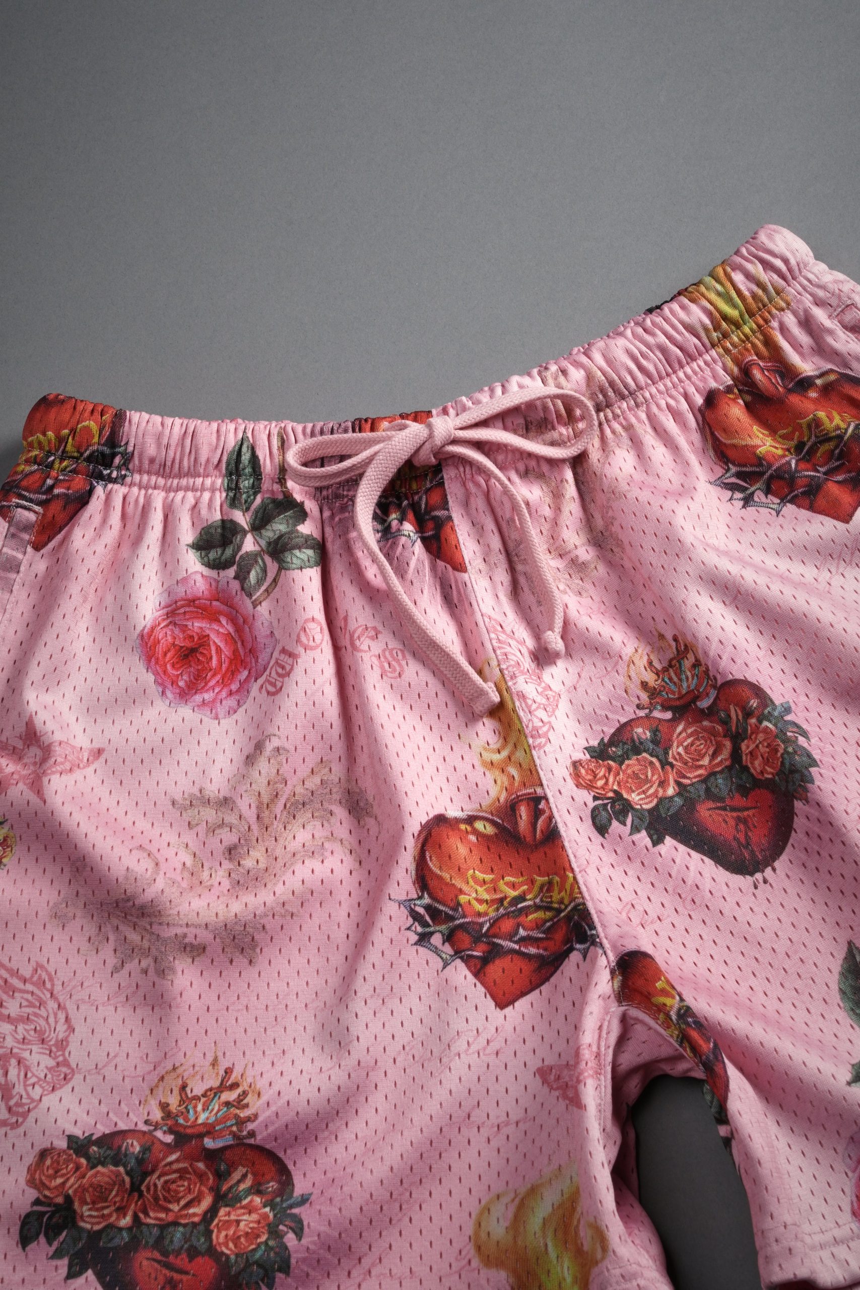 Sacred Path Mesh Shorts in Corazon de Devocion - Image 8