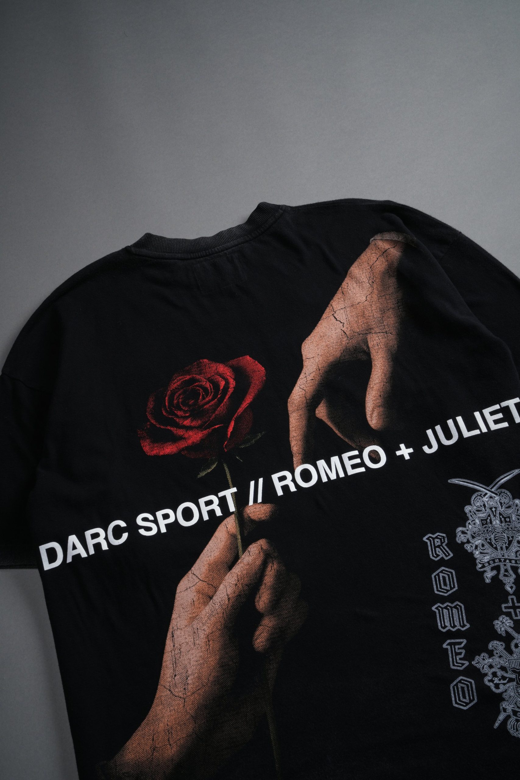 Crossed Hearts Premium Oversized Tee in Black - Image 12