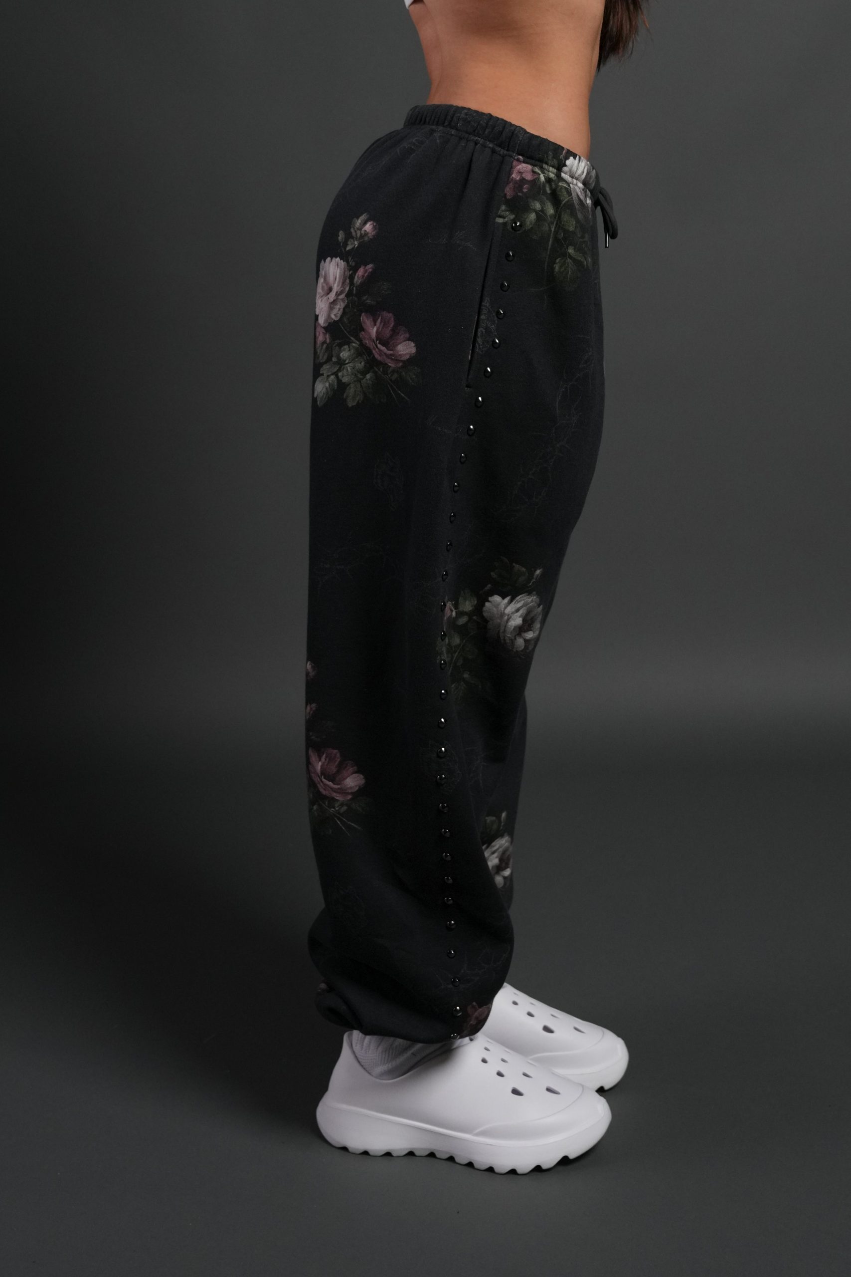 Rose Thorn Lightweight Lounger Sweat Pants in Black Rose Thorn - Image 6