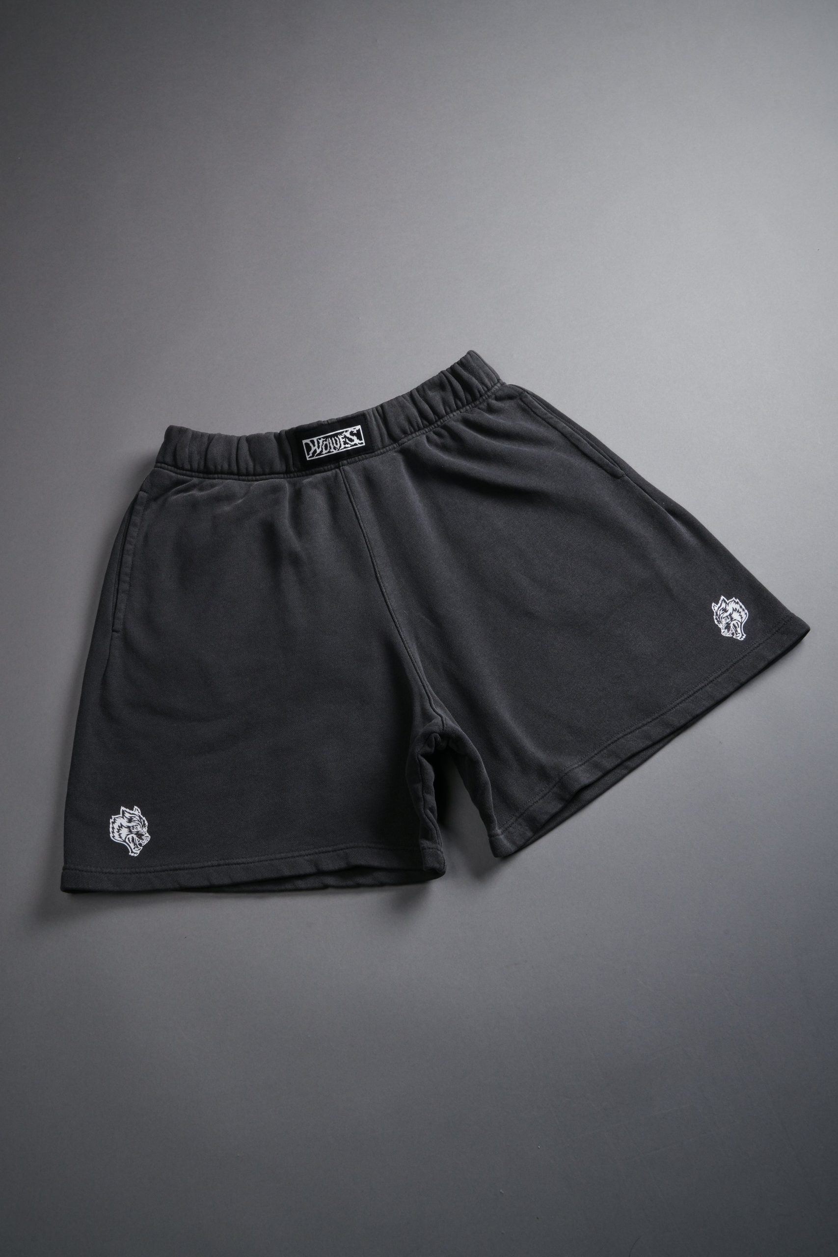 Box Patch Dual Post Lounge Sweat Shorts V2 in Wolf Gray - Image 8
