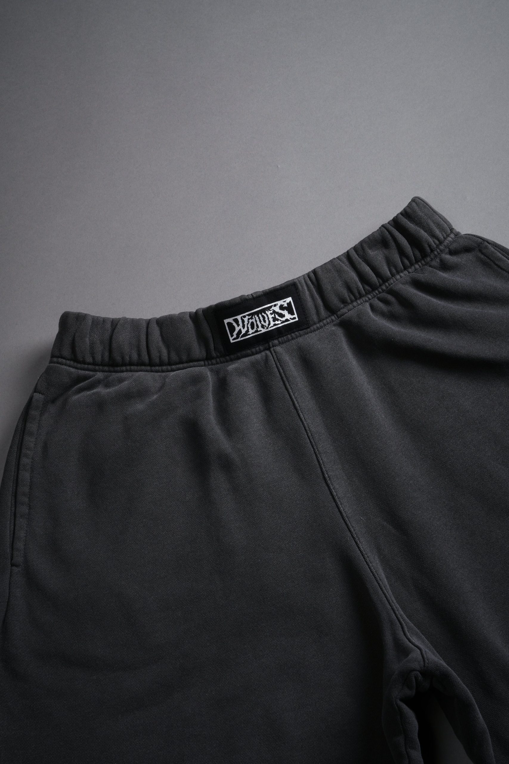 Box Patch Dual Post Lounge Sweat Shorts V2 in Wolf Gray - Image 9