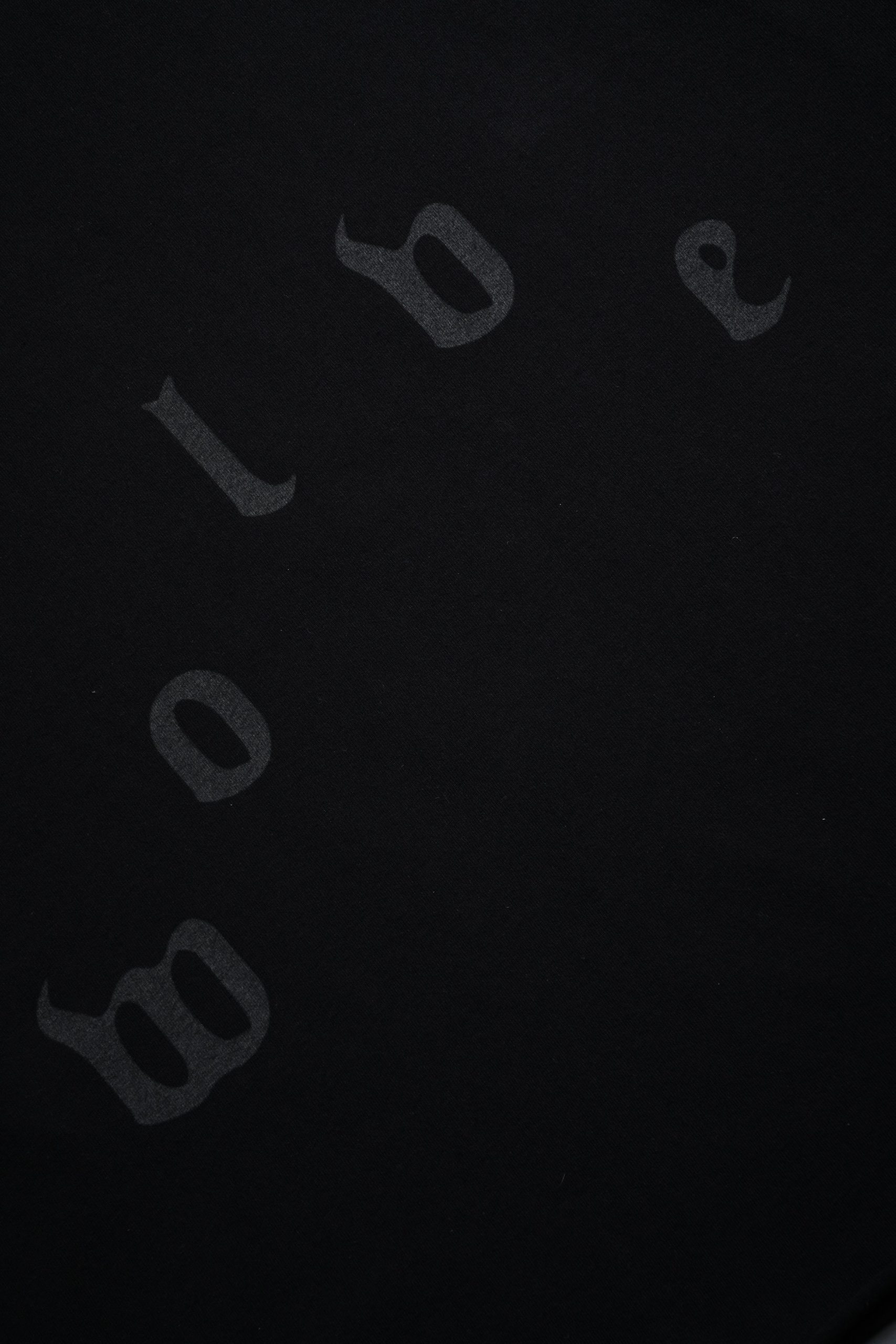 You Are the Reason Grunge Mid-Length Raw Hem LS Tee in Black - Image 10