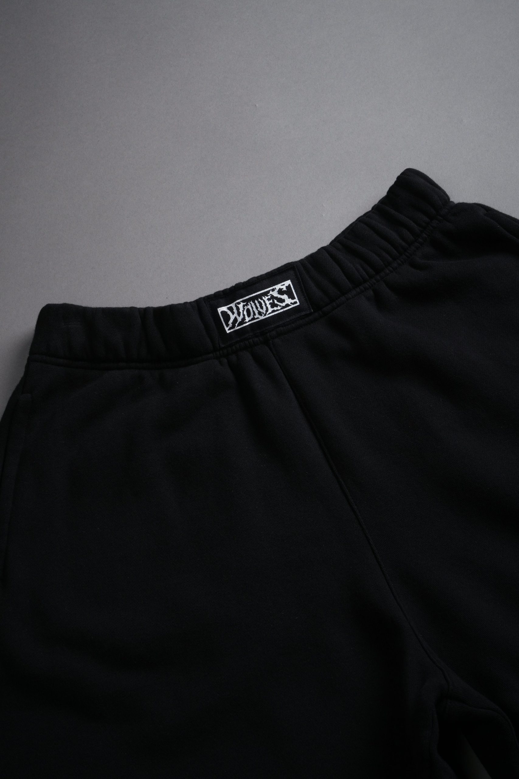Box Patch Dual Post Lounge Sweat Shorts V2 in Black - Image 9