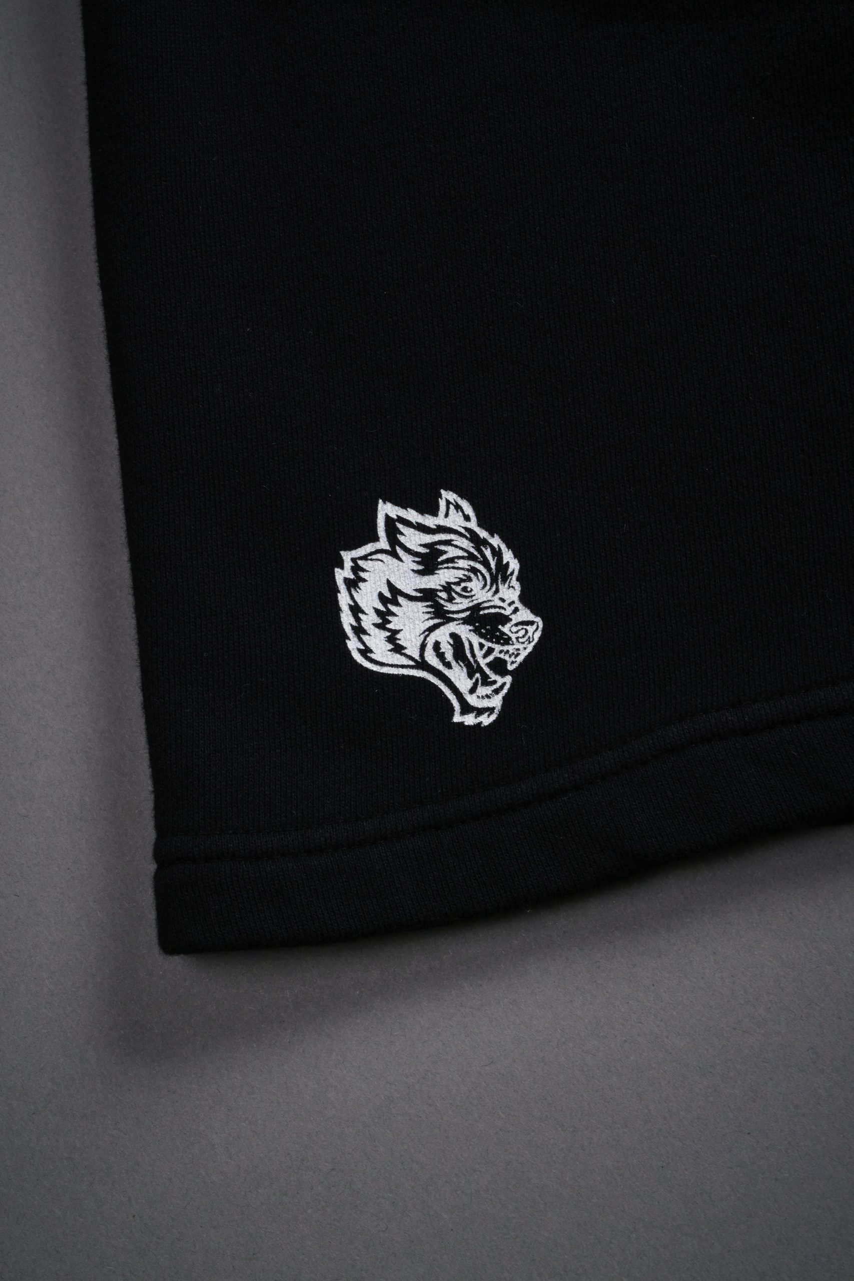 Box Patch Dual Post Lounge Sweat Shorts V2 in Black - Image 10
