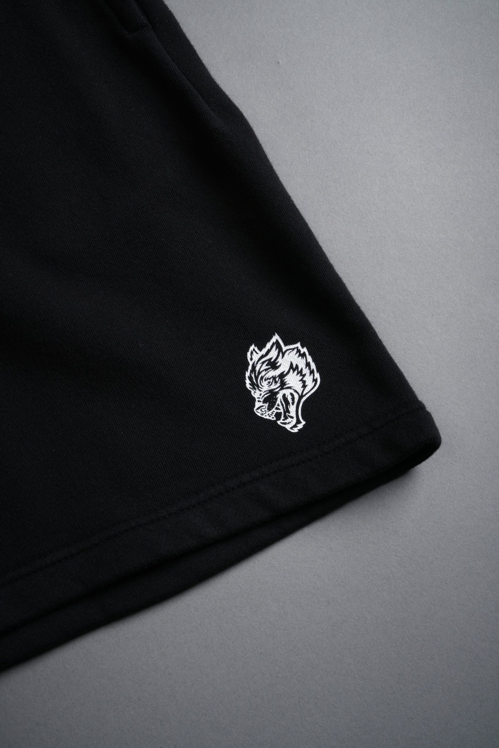 Box Patch Dual Post Lounge Sweat Shorts V2 in Black - Image 11