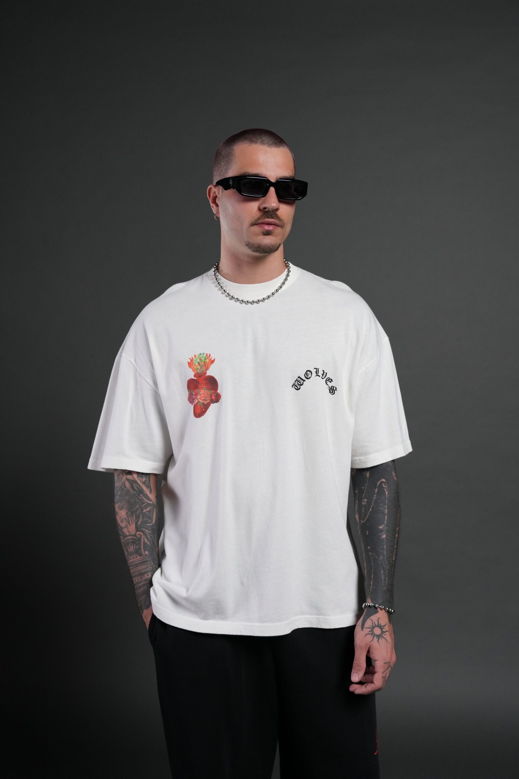 Heart Oath Premium Oversized Tee in Cream - Image 2