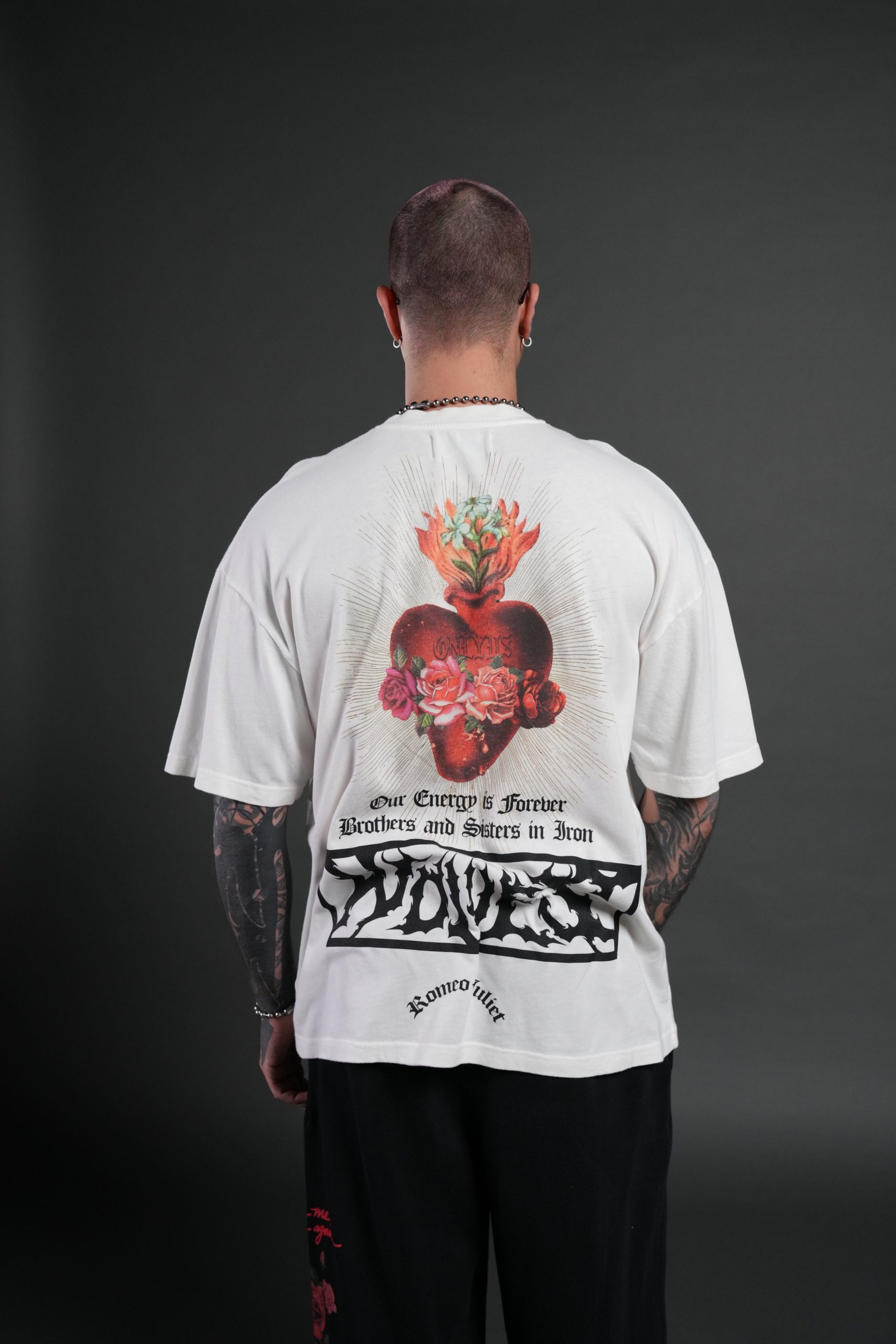 Heart Oath Premium Oversized Tee in Cream - Image 4