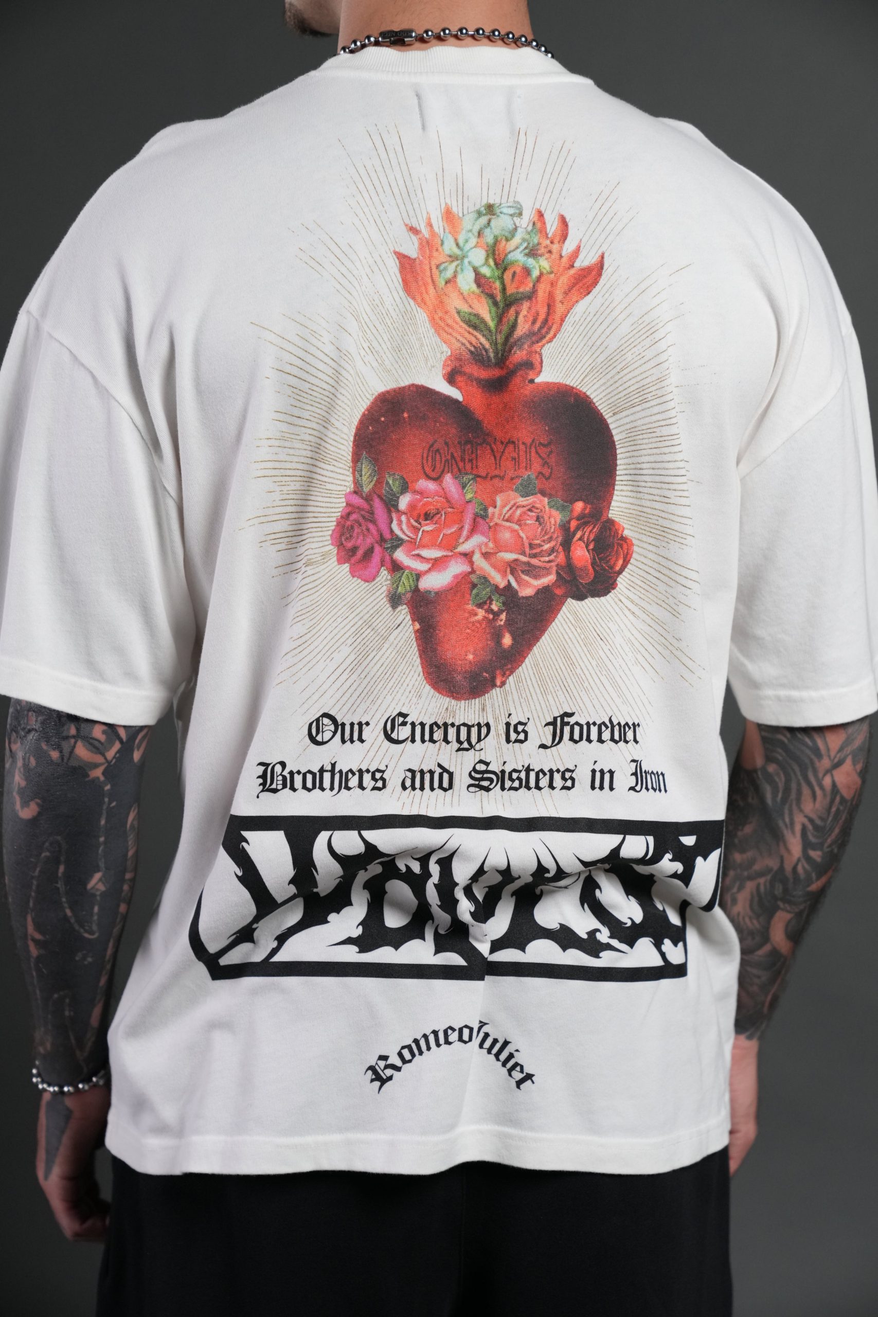 Heart Oath Premium Oversized Tee in Cream - Image 8