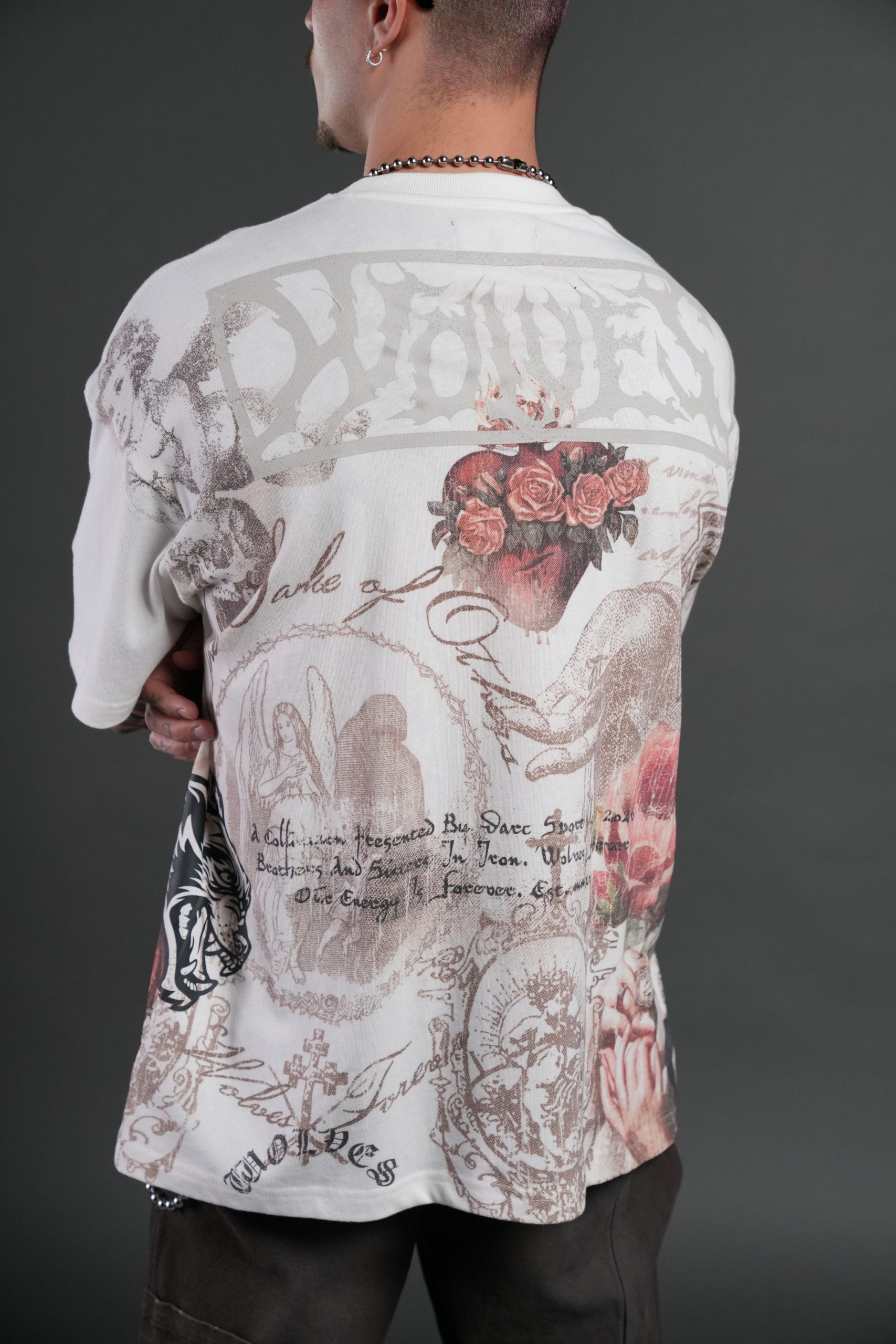 Heart of Thorns Premium Oversized Tee in Cream - Image 8