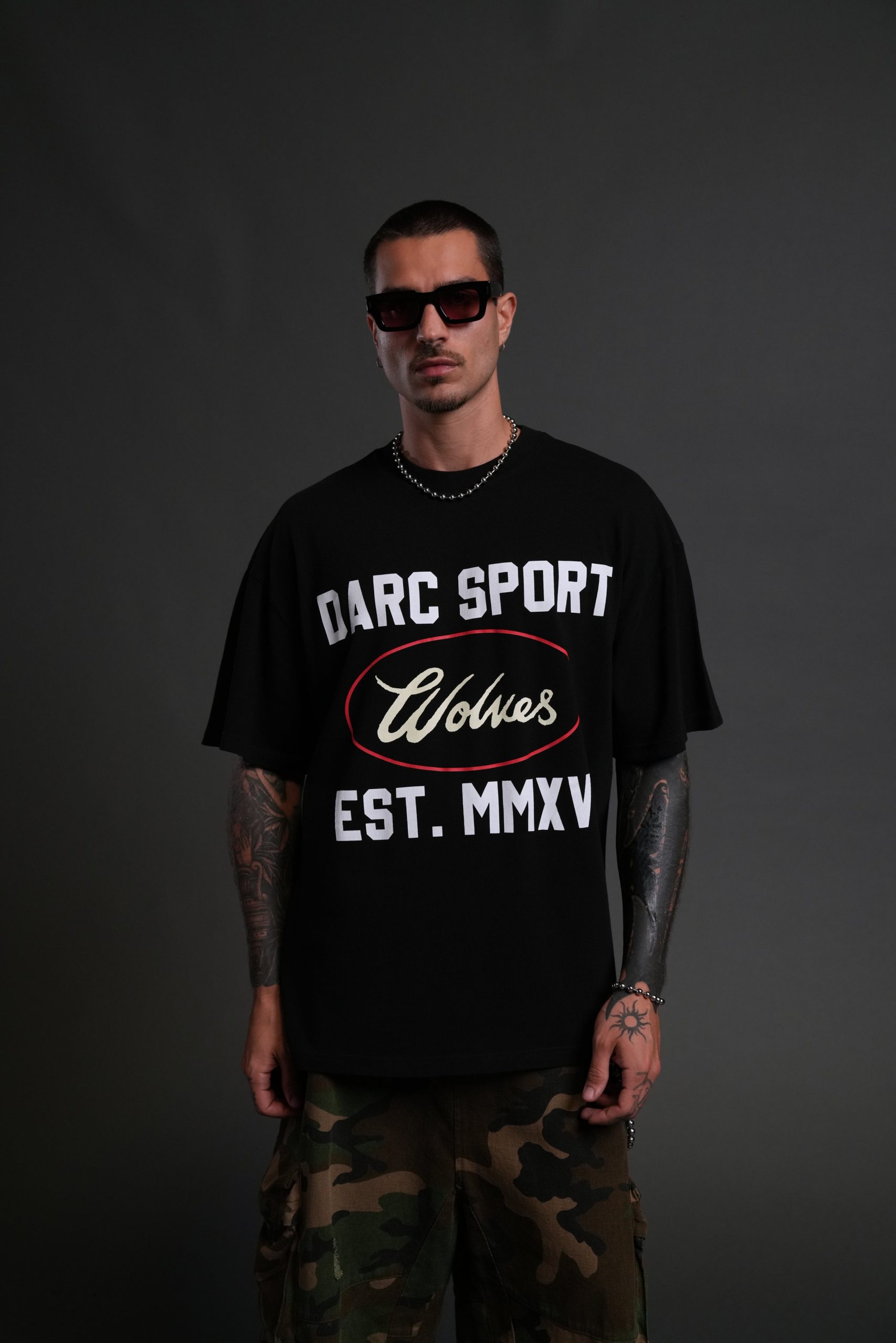 Darc Sport MMXV Premium Oversized Tee in Black - Image 3