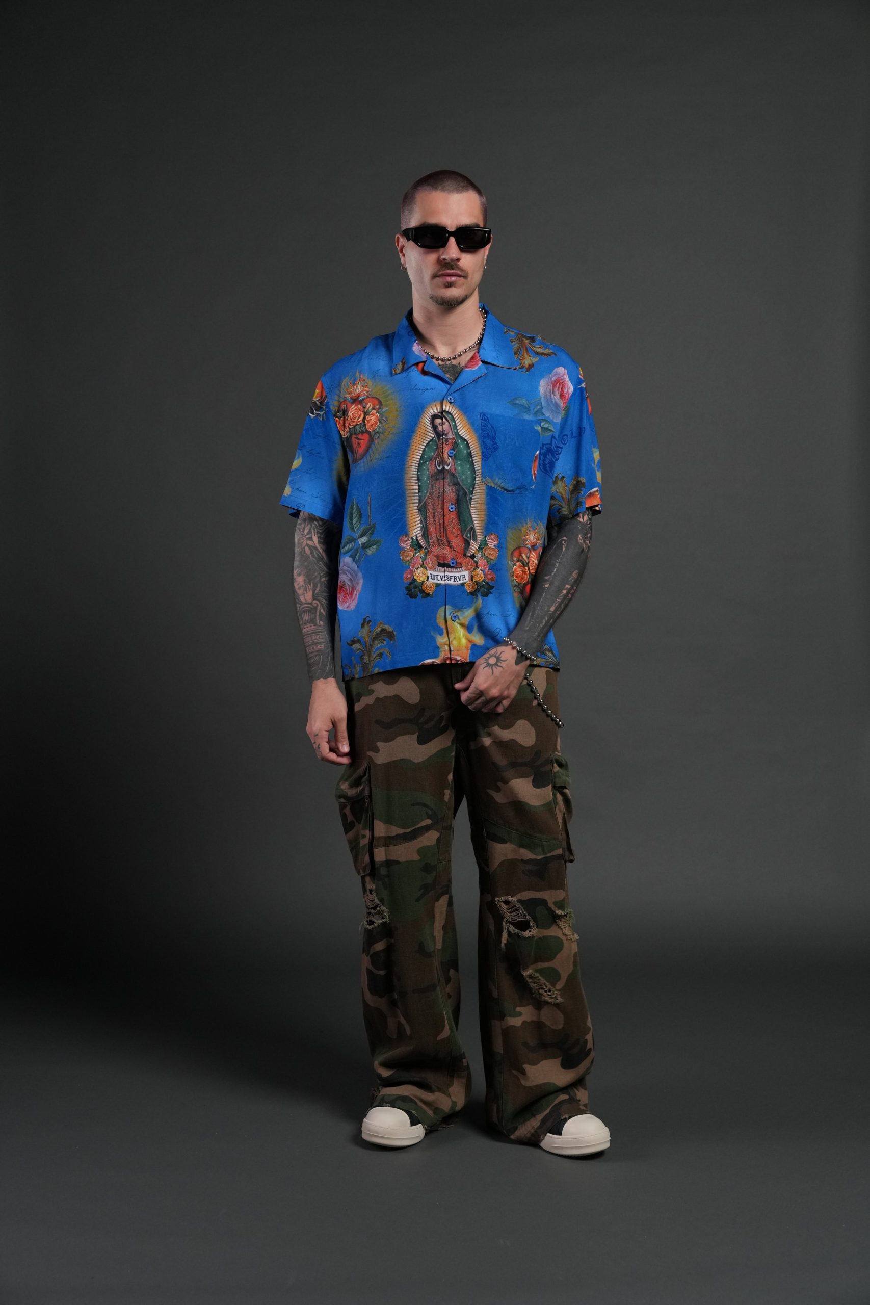 Sacred Path Mid-Length Button Up in Corazon de Fuego - Image 5