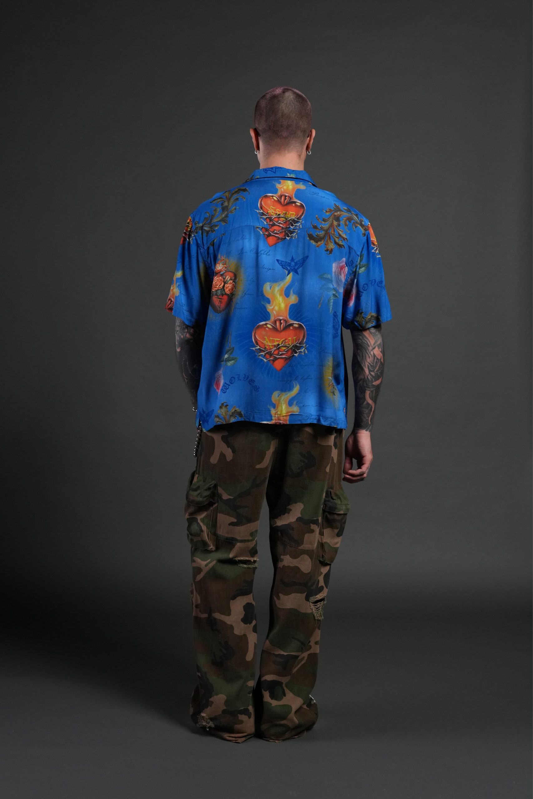 Sacred Path Mid-Length Button Up in Corazon de Fuego - Image 6