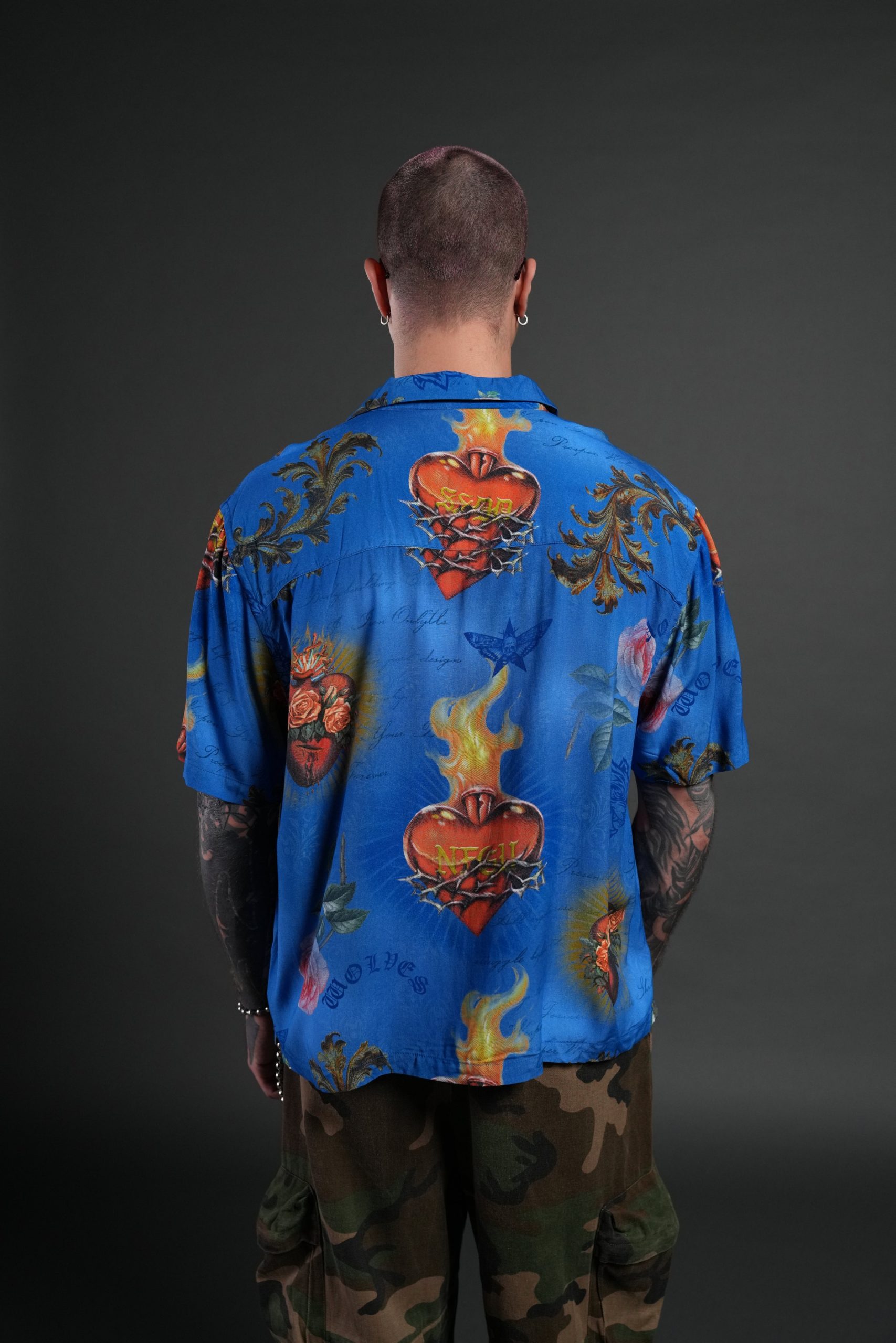 Sacred Path Mid-Length Button Up in Corazon de Fuego - Image 2