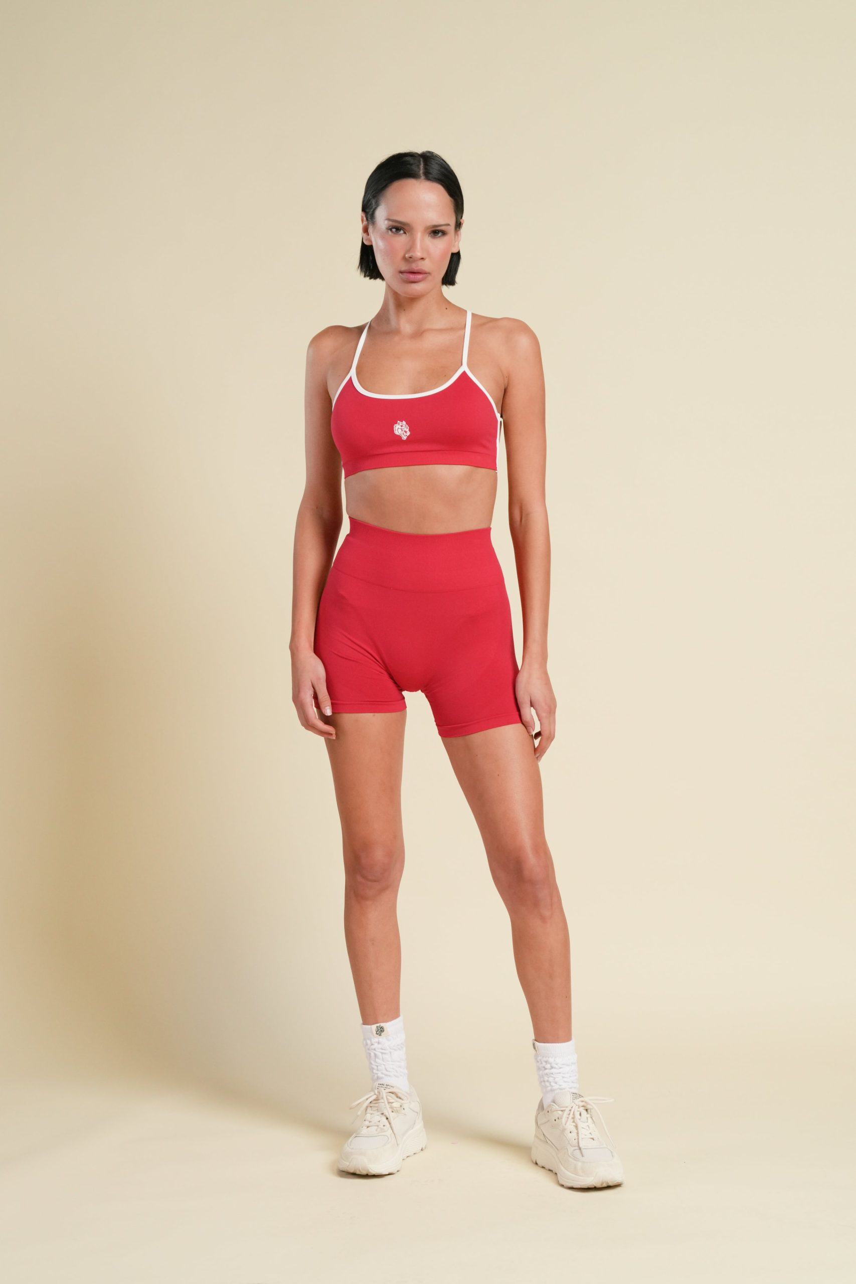 Wolf Layla Soft Seamless Bra in Cherry/White - Image 3