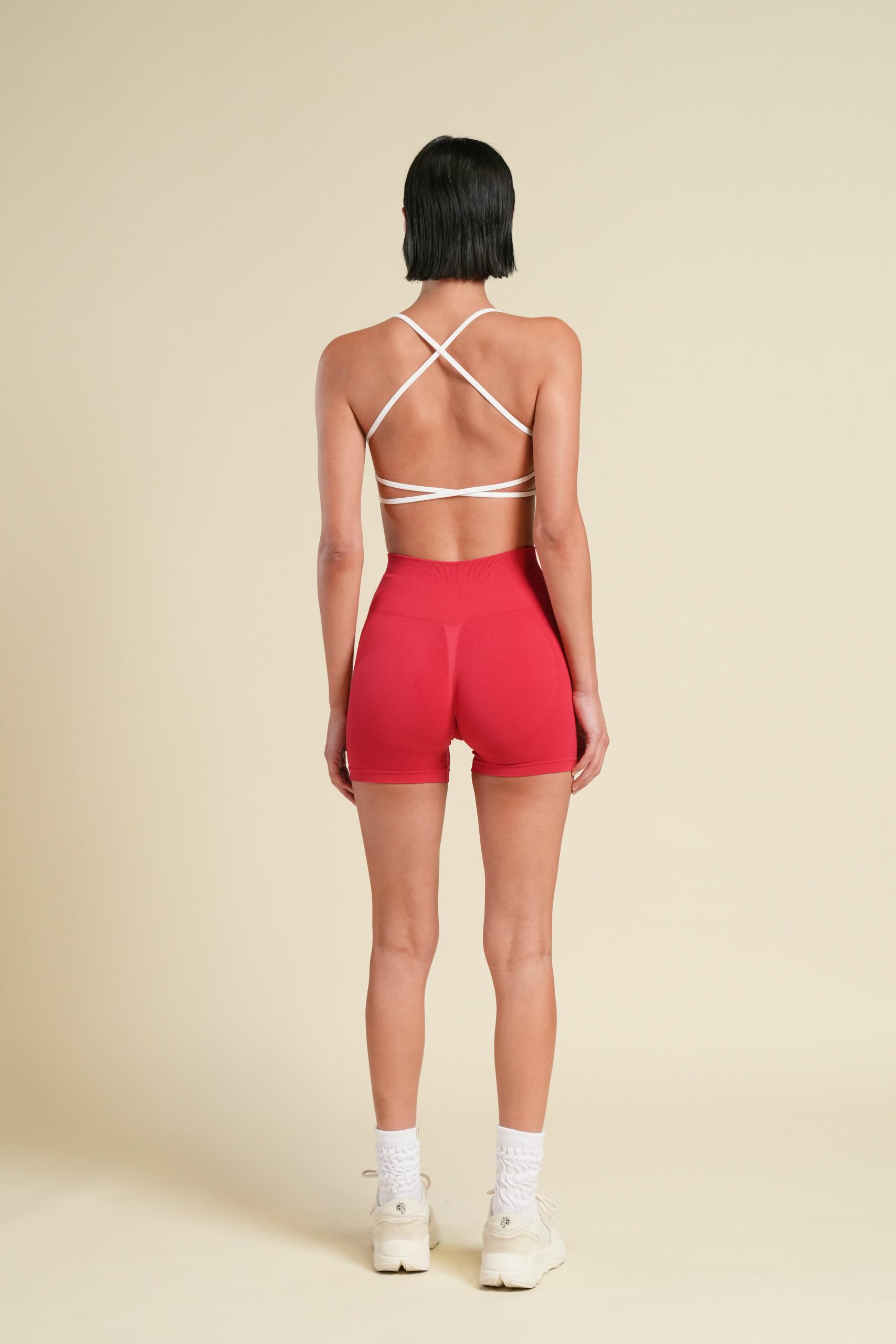 Wolf Layla Soft Seamless Bra in Cherry/White - Image 4
