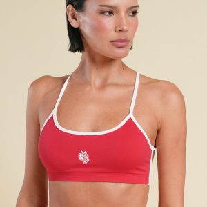 Wolf Layla Soft Seamless Bra in Cherry/White
