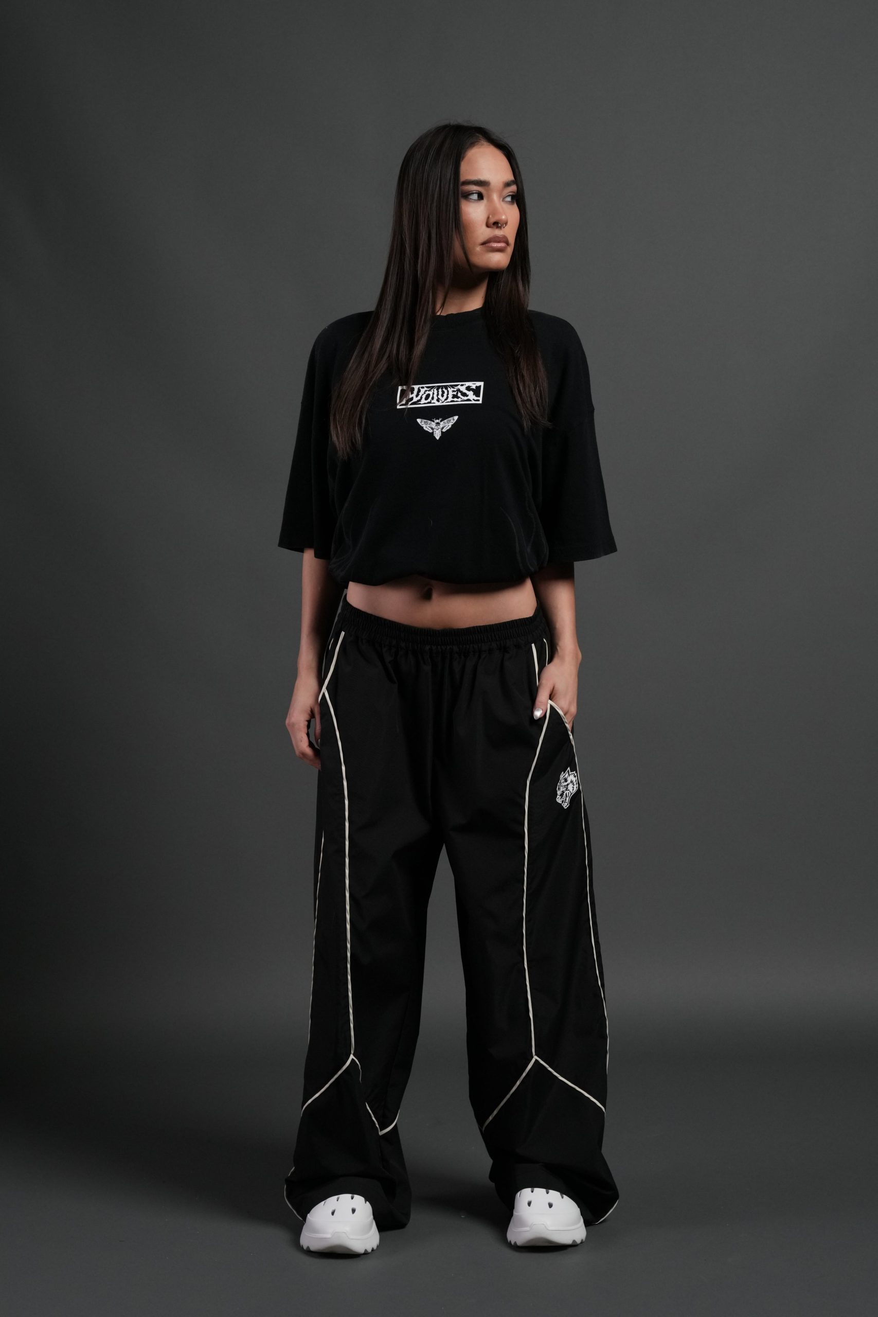 Death's-Head Premium Oversized Tee in Black - Image 5