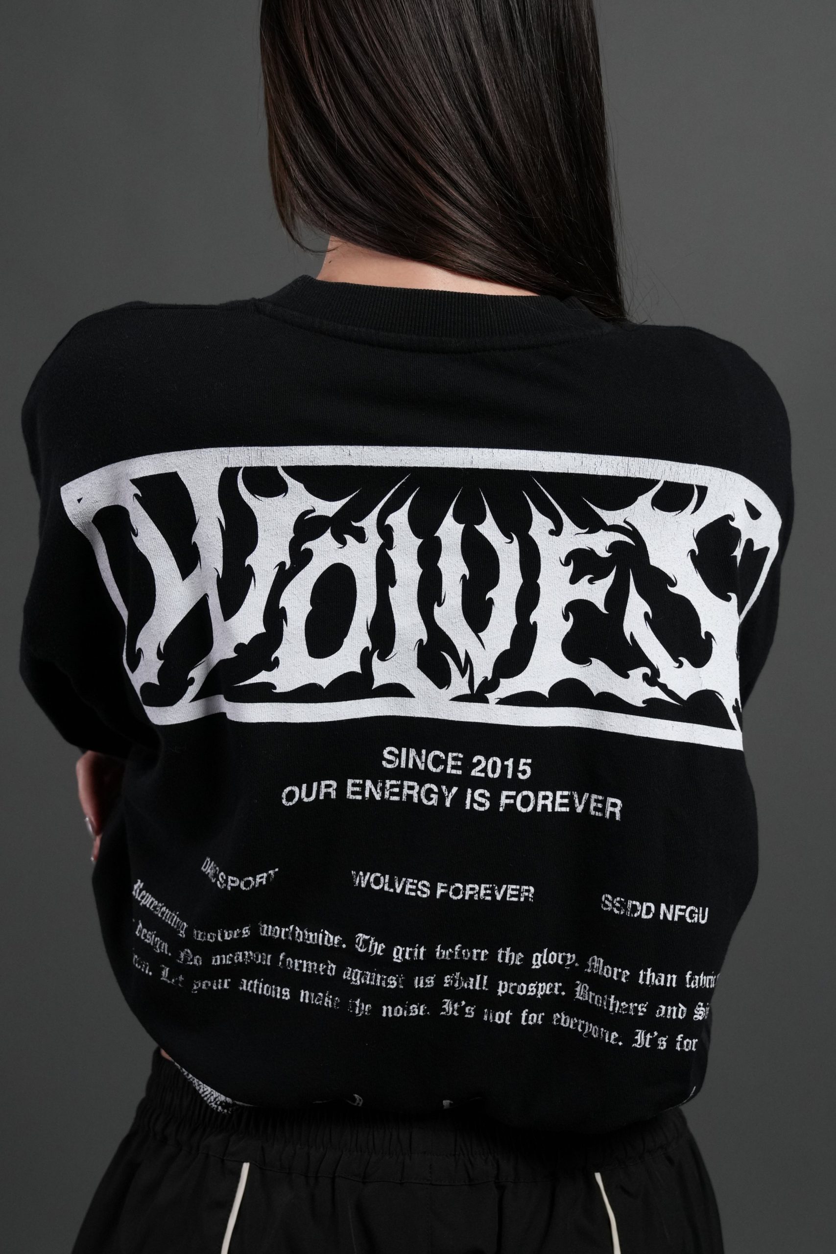 Death's-Head Premium Oversized Tee in Black - Image 8