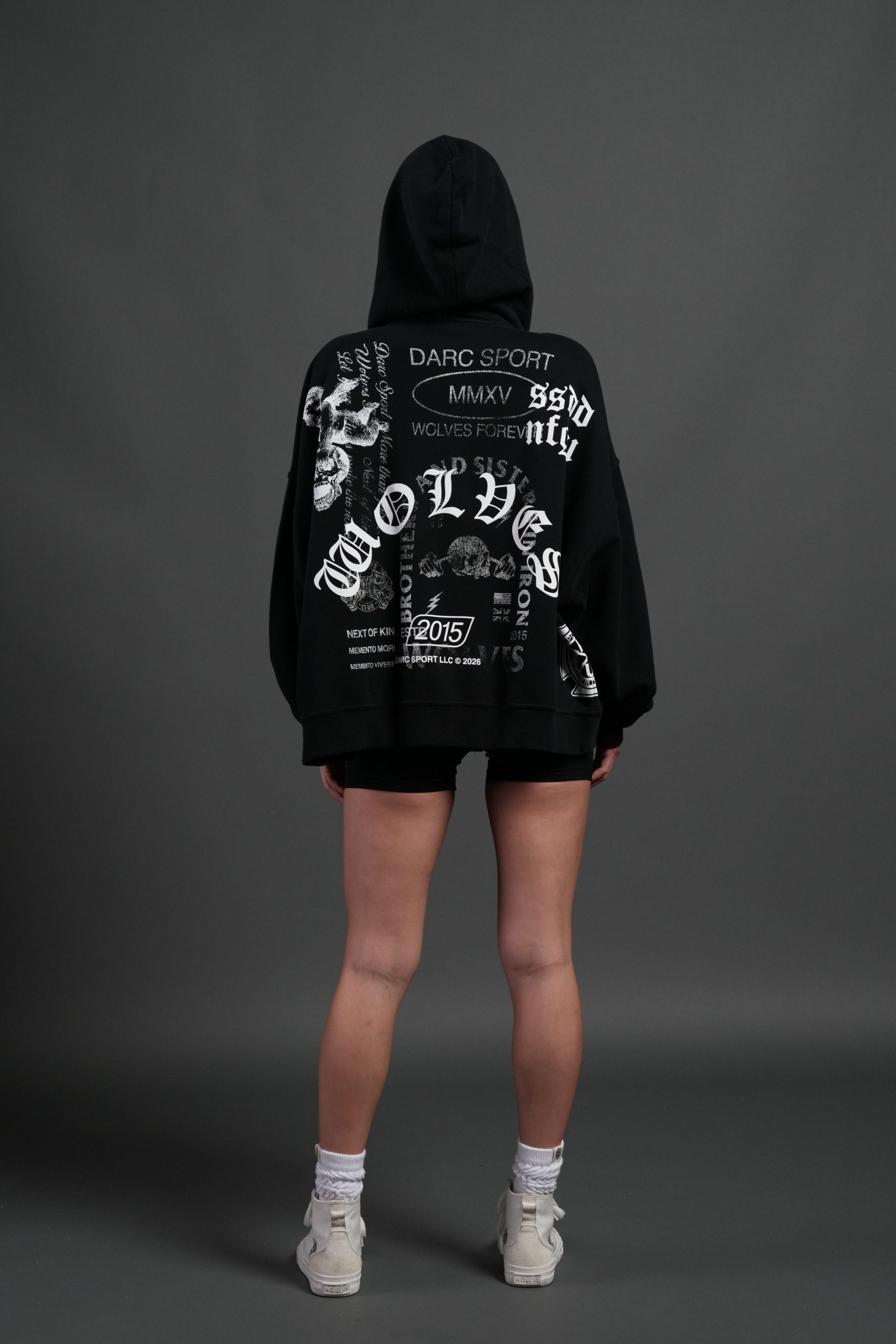 Next Of Kin NFGU Vex Double Zip Hoodie in Black - Image 6