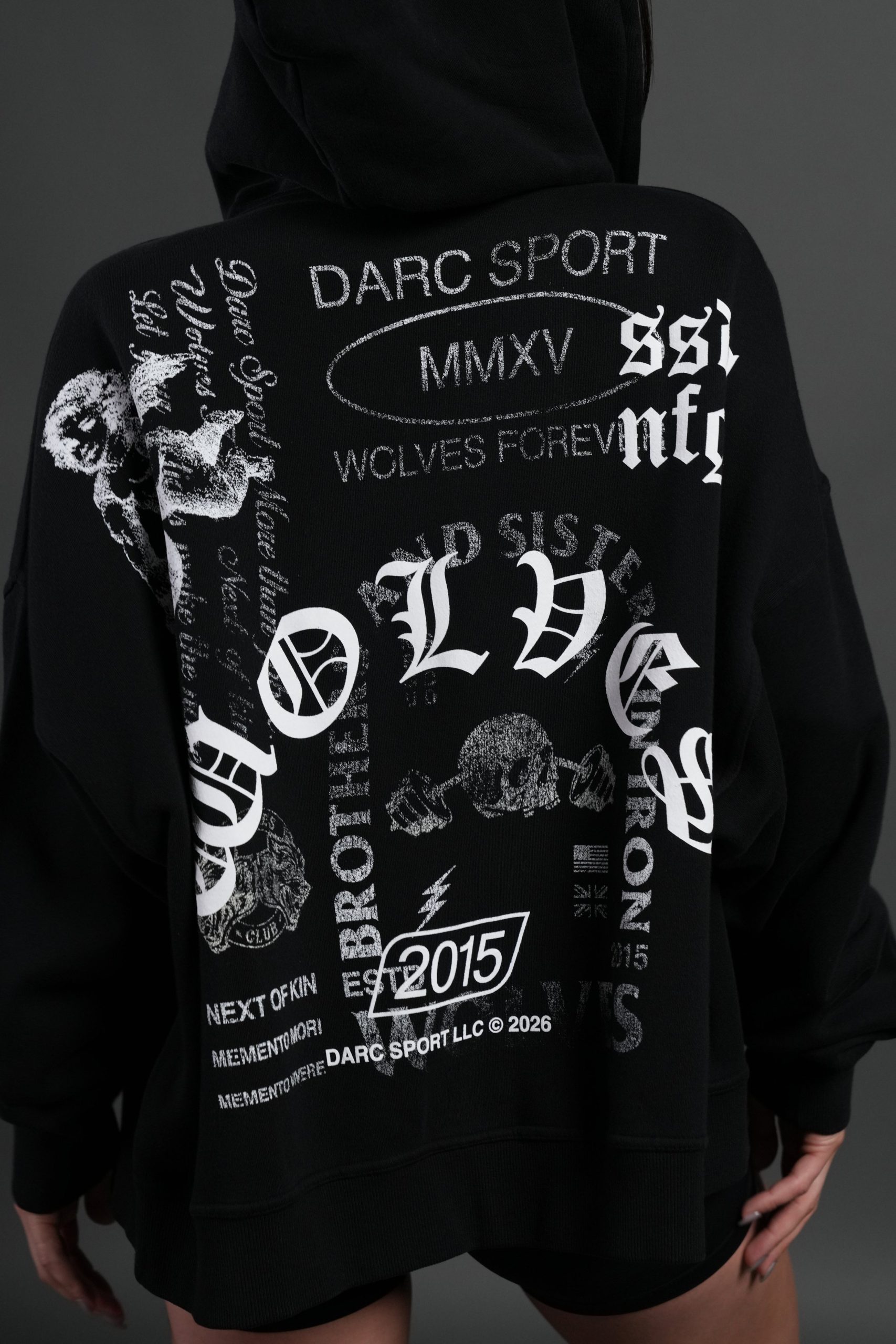 Next Of Kin NFGU Vex Double Zip Hoodie in Black - Image 8