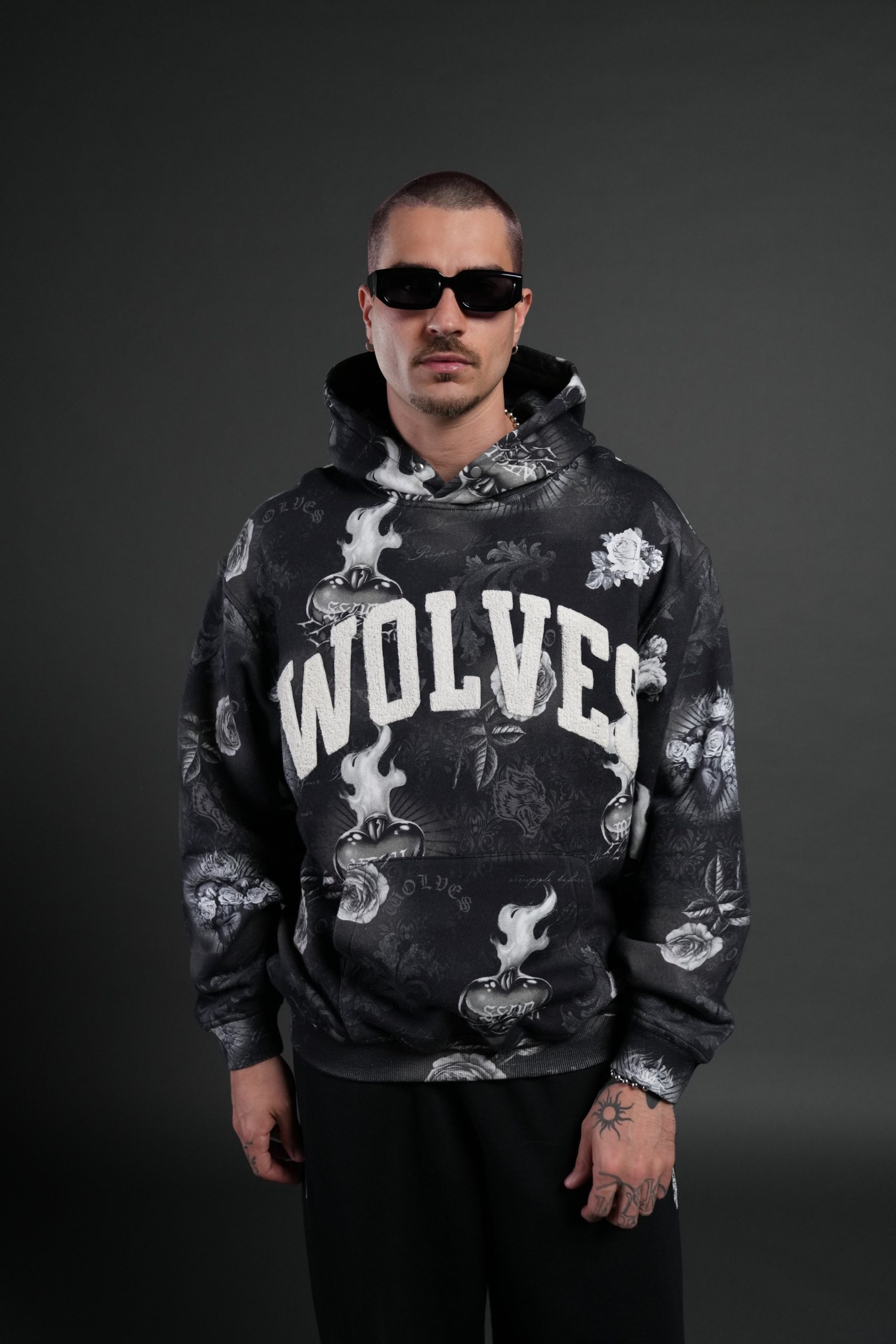 Always Loyal Pierce Hoodie in Corazon de Oscuridad Tonal - Image 2