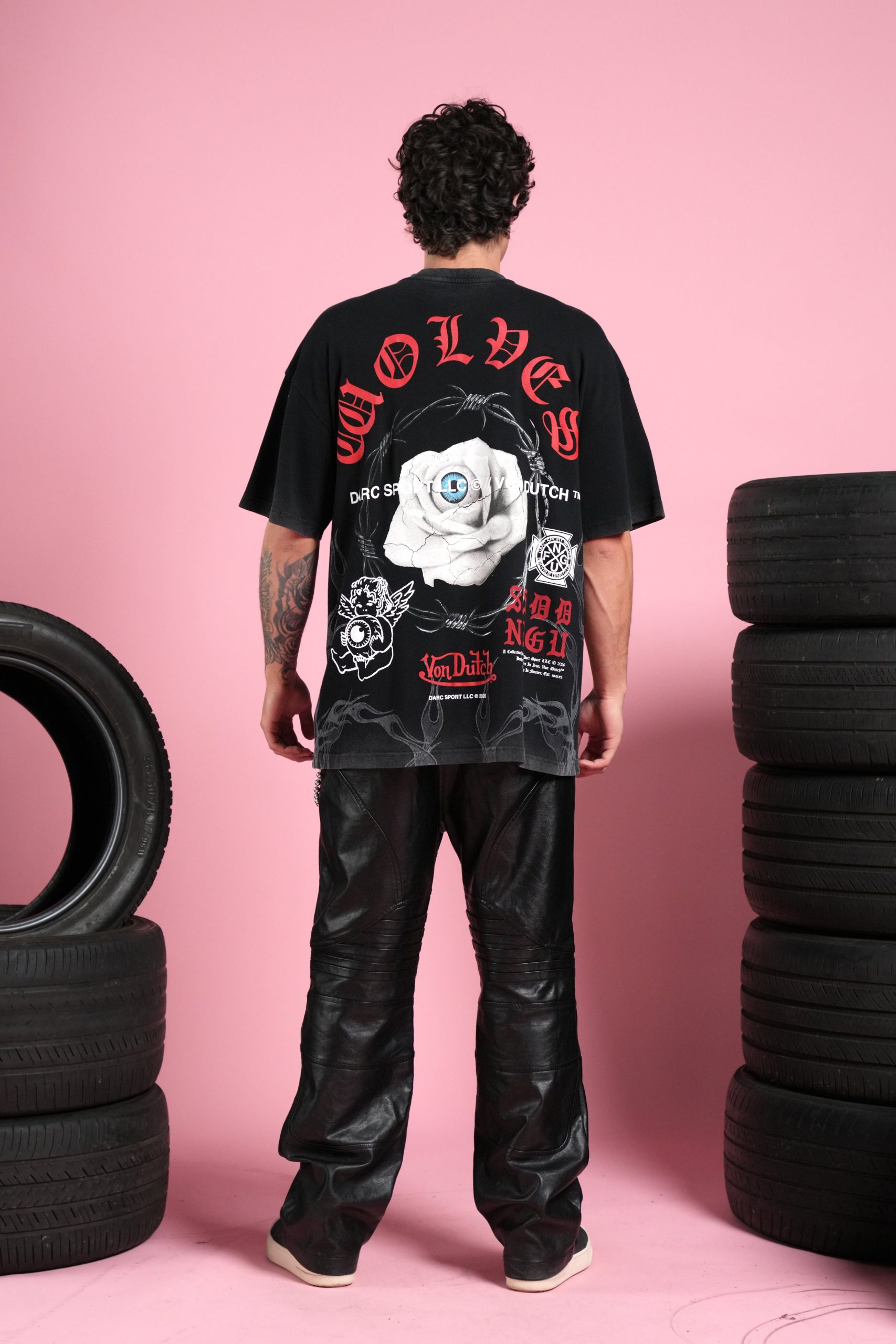 Eye Of The Beholder V2 Premium Oversized Tee in Black - Image 6