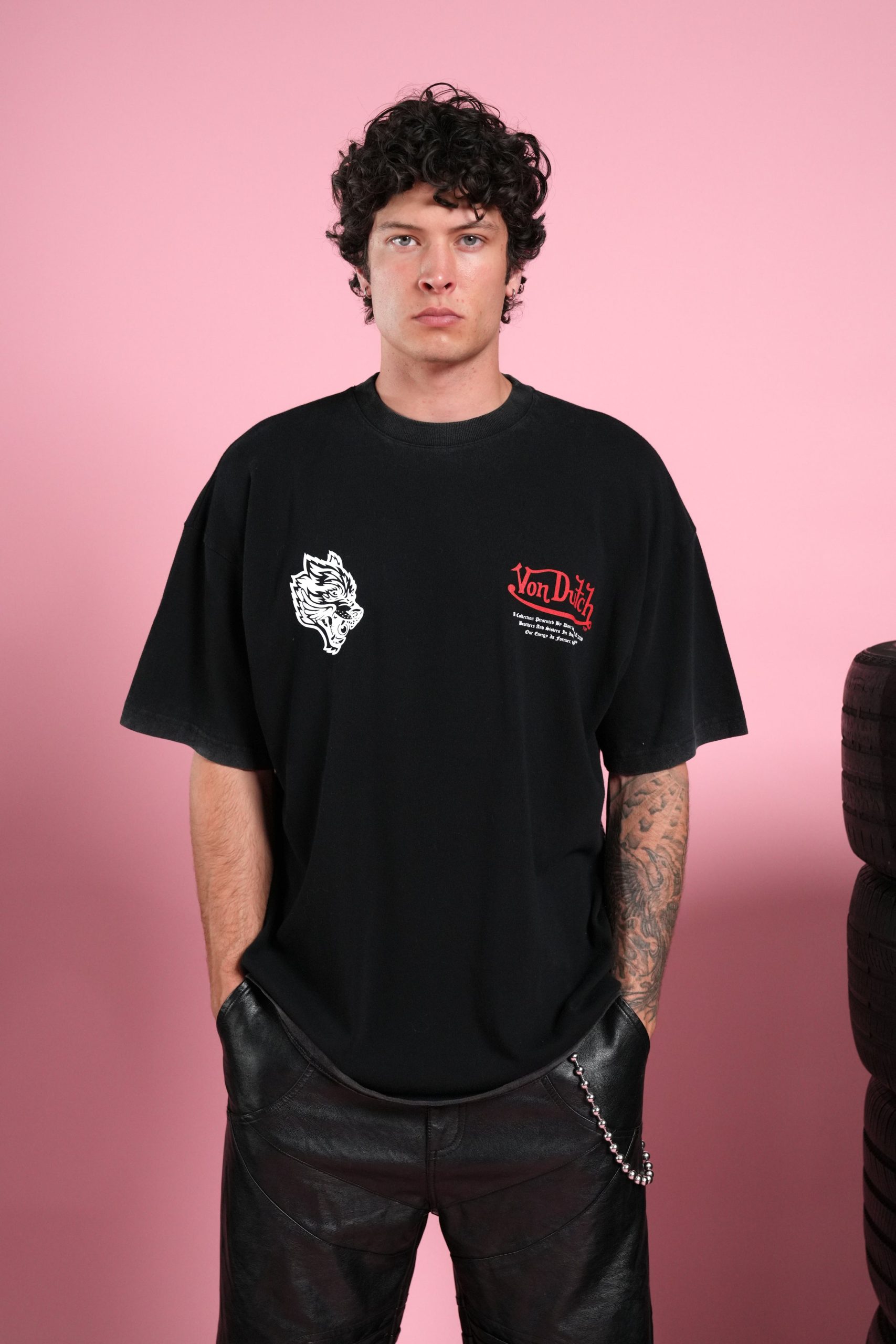Eye Of The Beholder V2 Premium Oversized Tee in Black - Image 2