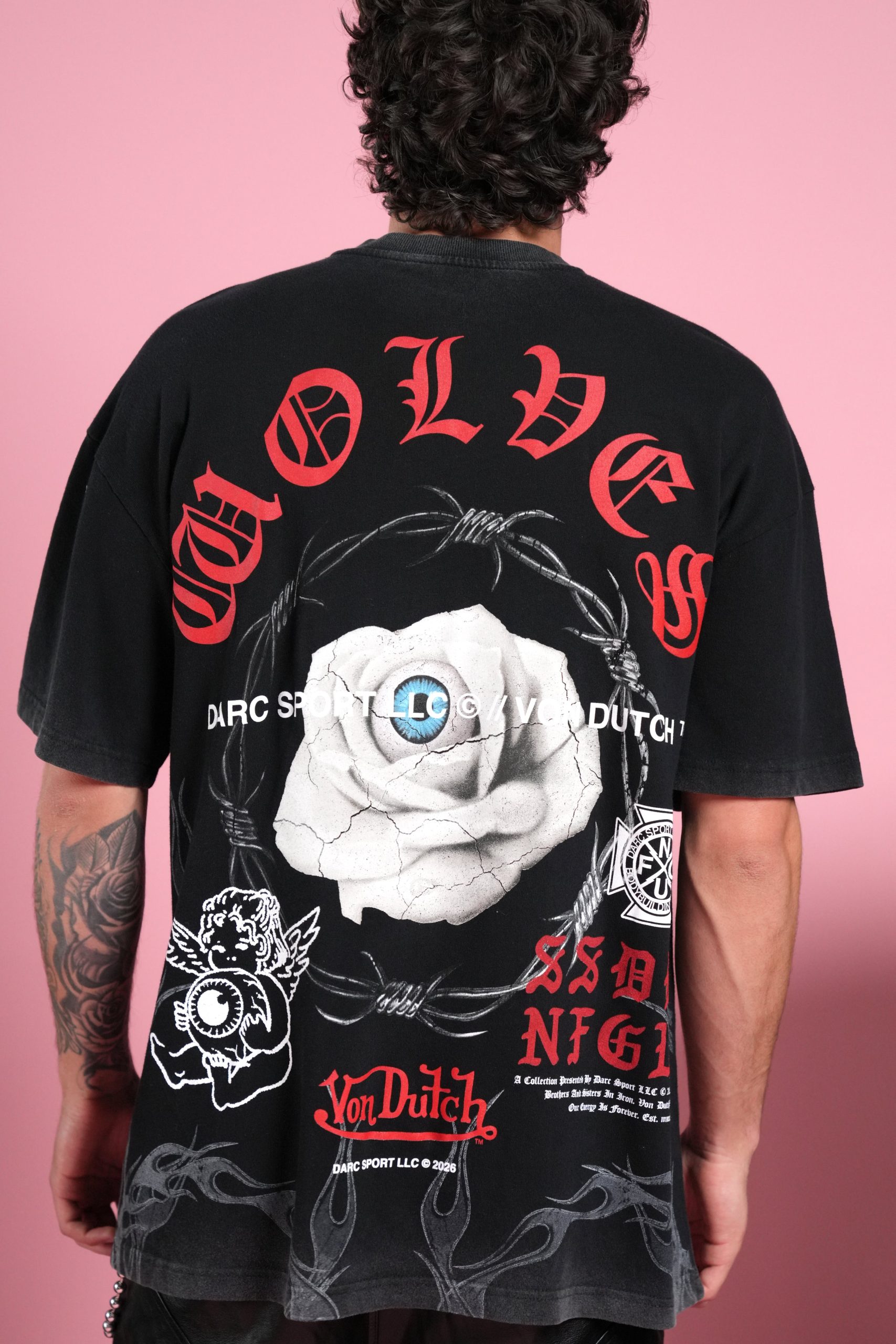 Eye Of The Beholder V2 Premium Oversized Tee in Black - Image 8