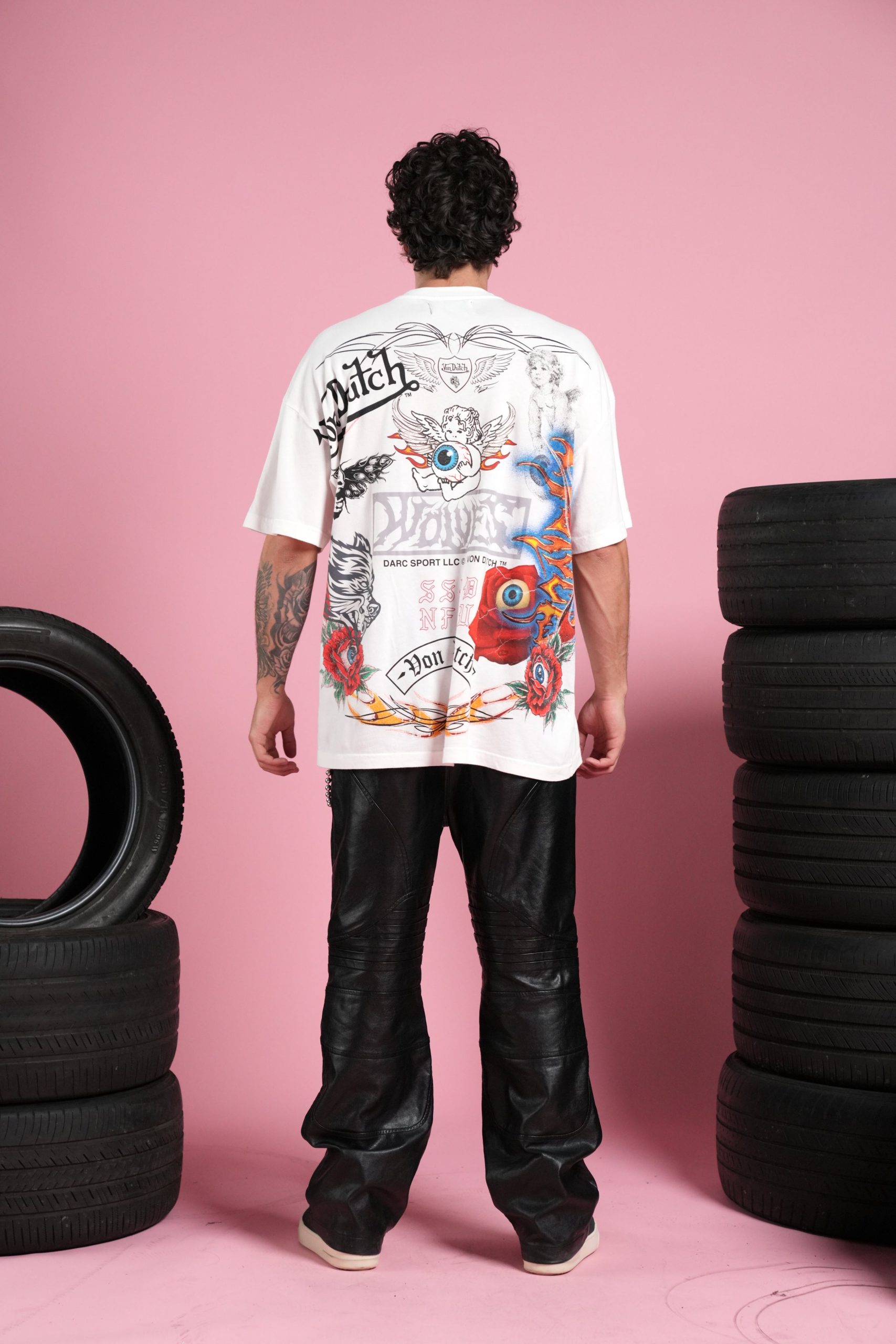 Kulture Klash Premium Oversized Tee in Cream - Image 6