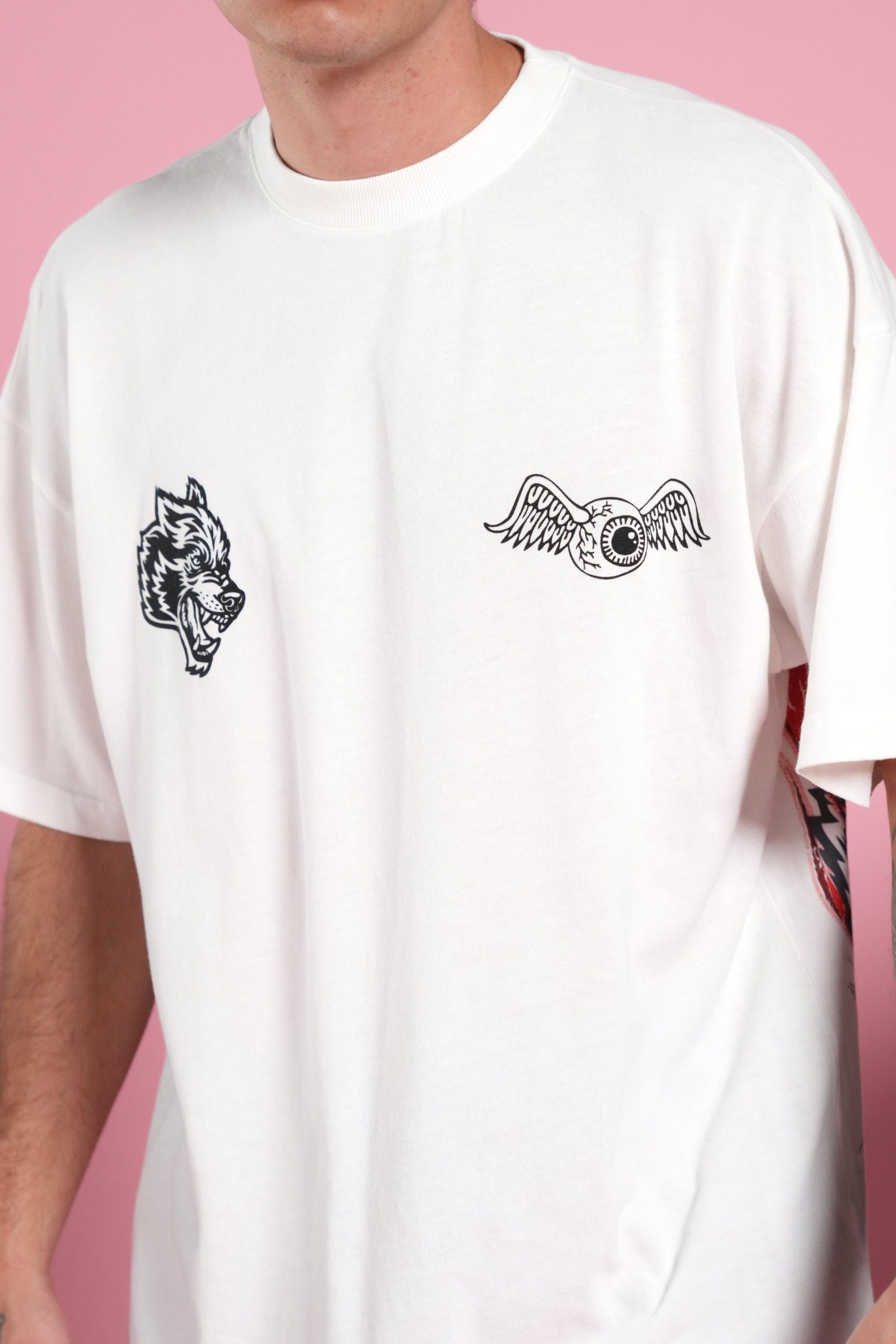 Kulture Klash Premium Oversized Tee in Cream - Image 7