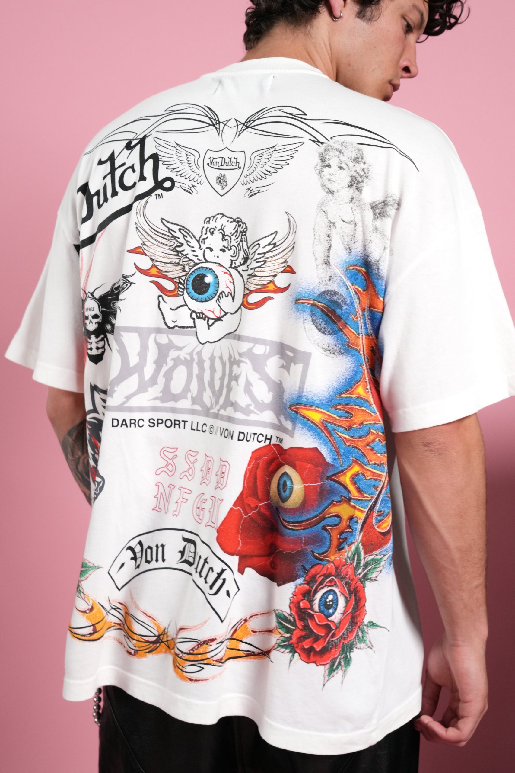 Kulture Klash Premium Oversized Tee in Cream - Image 8