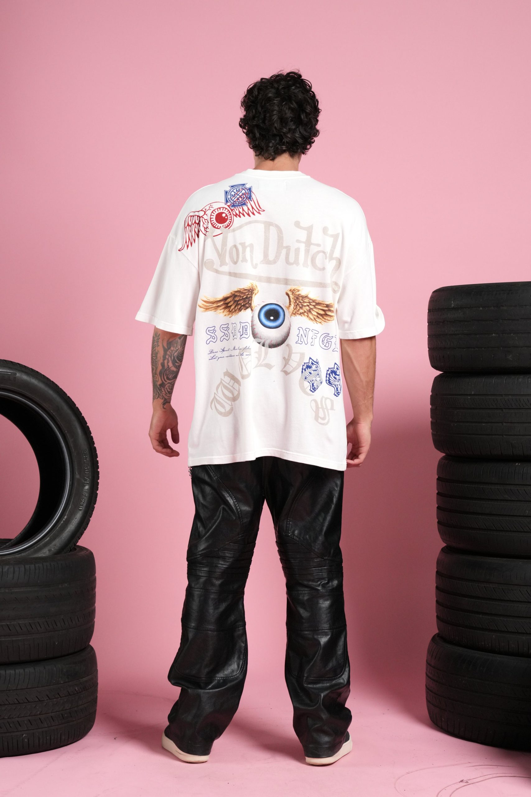DSVD NFGU Premium Oversized Tee in Cream - Image 6