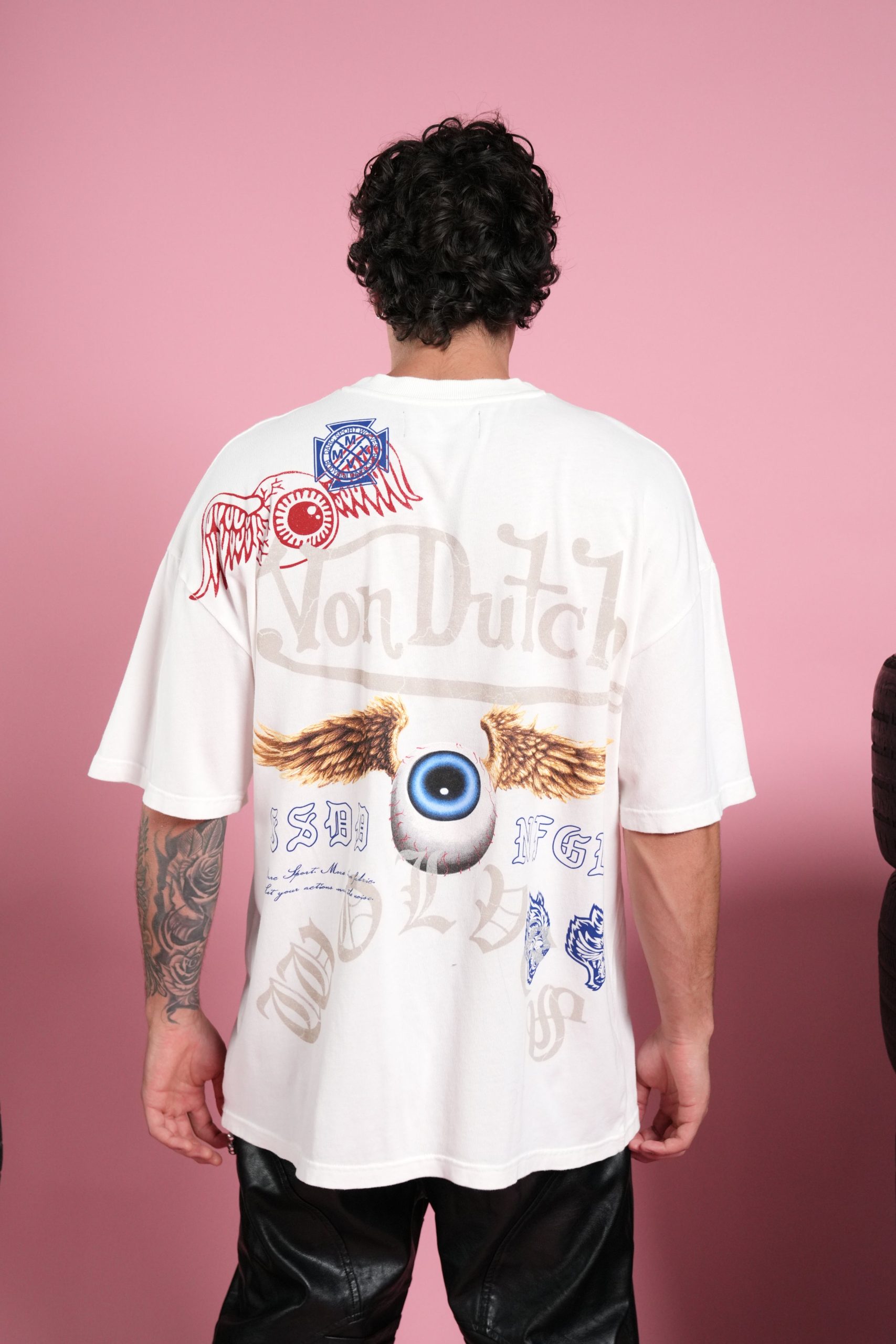 DSVD NFGU Premium Oversized Tee in Cream - Image 4