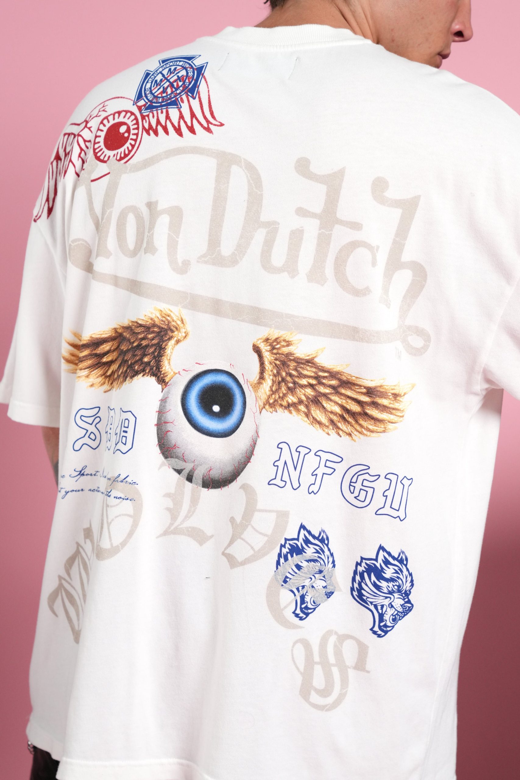 DSVD NFGU Premium Oversized Tee in Cream - Image 8