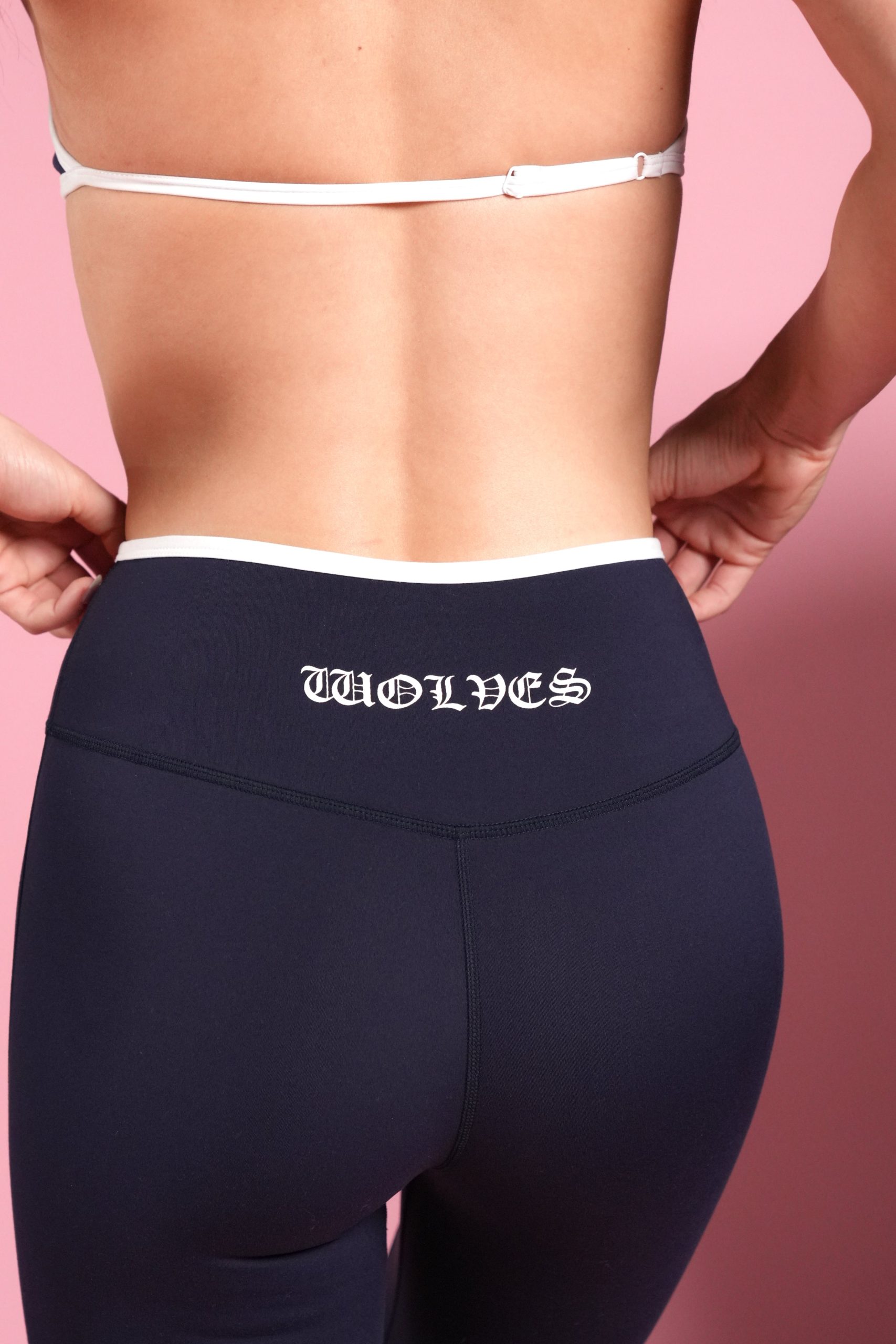 Wolves Kulture Lana Halter Energy Bra in Classic Navy - Image 6
