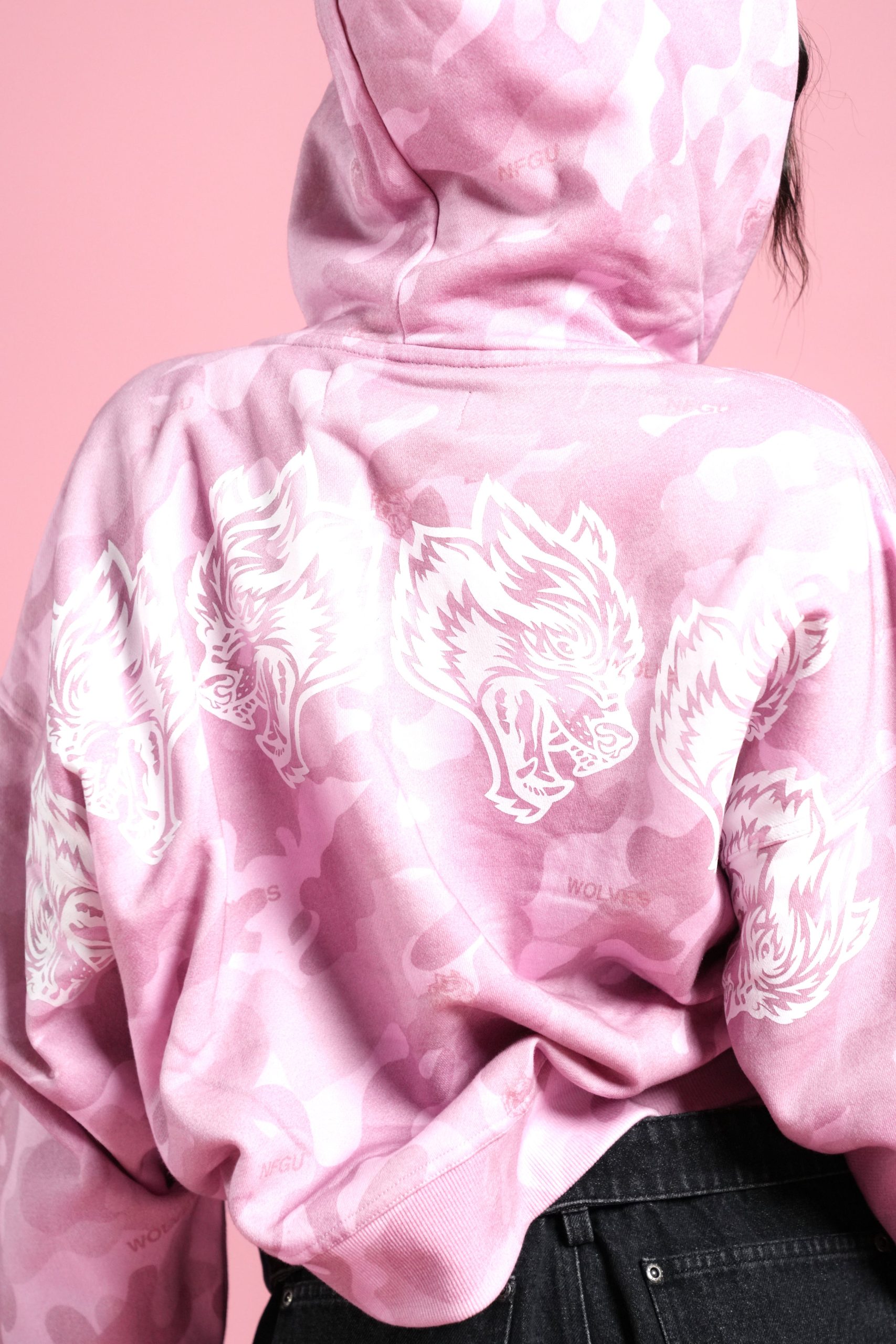 DSVD Legacy Vex Double Zip Hoodie in DSVD Bubblegum Camo - Image 5