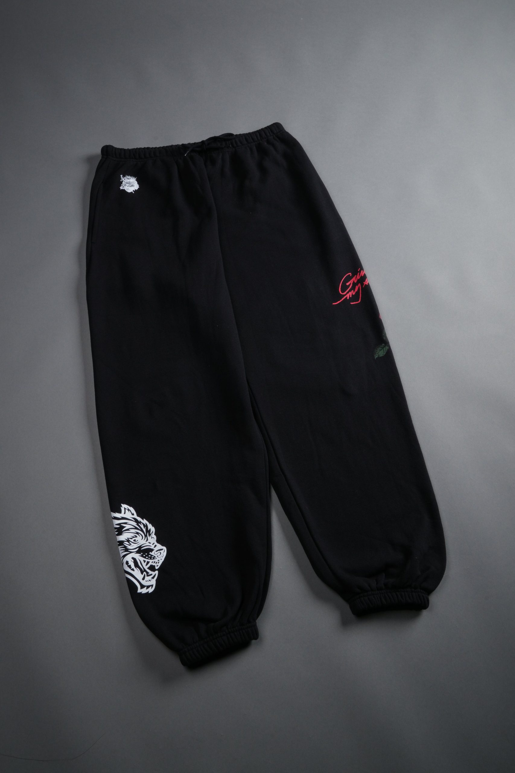 Sin Again Unisex Lightweight Lounger Sweat Pants in Black - Image 6